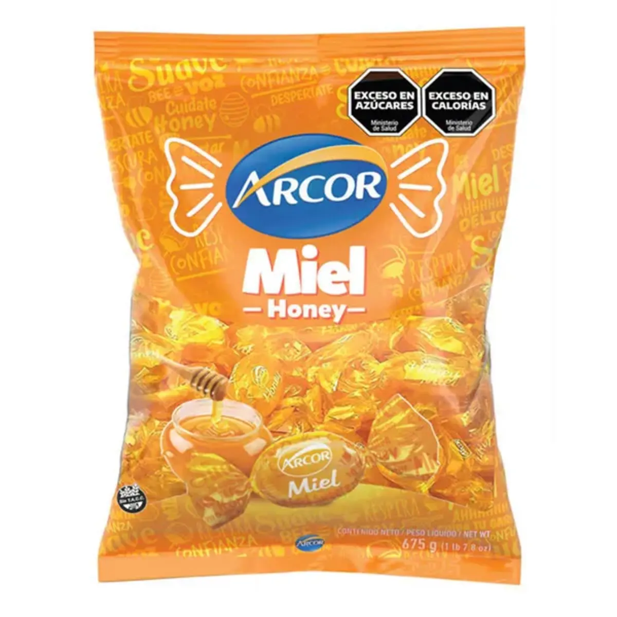 Caramelo Arcor Miel 675g