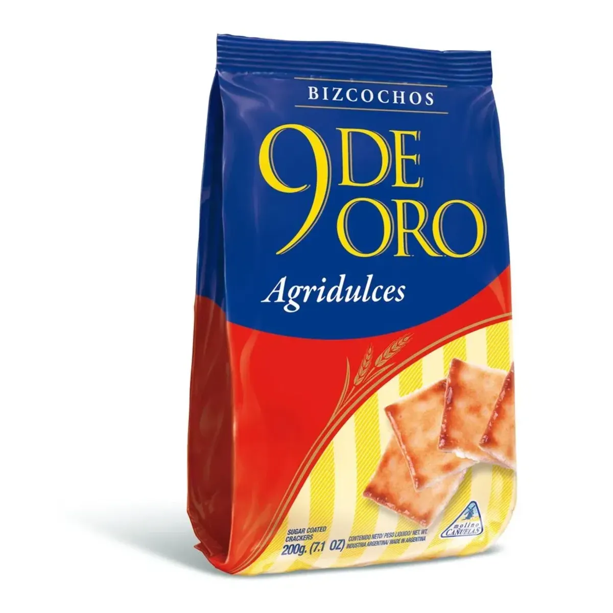 Galletitas Bizcochos 9 de Oro Agridulce 200g