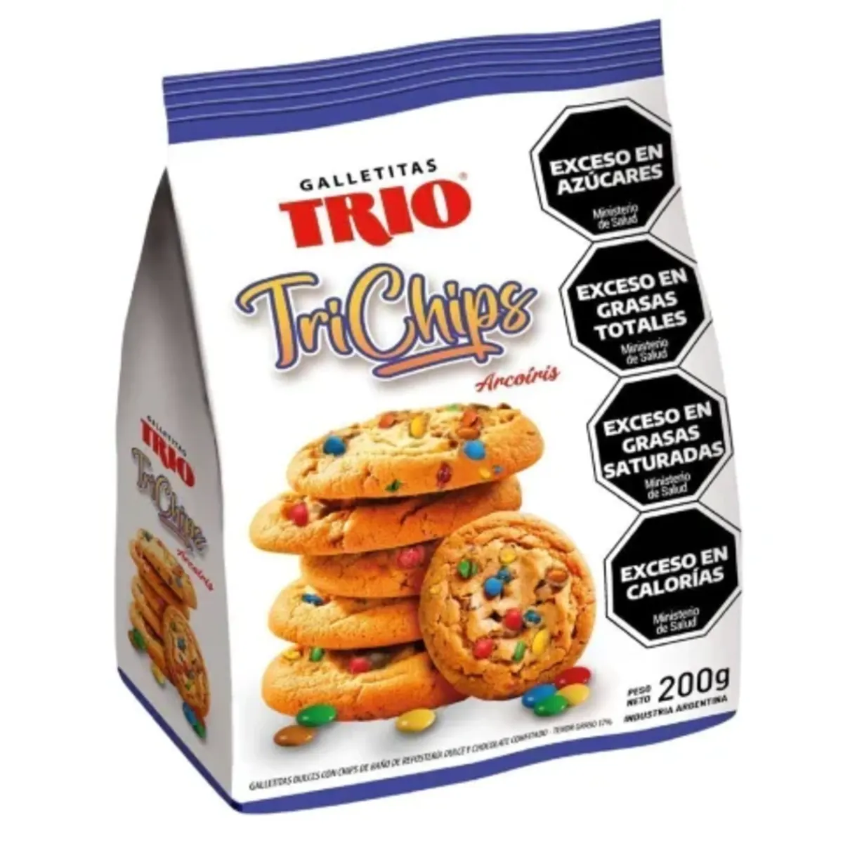 Galletitas Trio Chips Arcoiris 230g