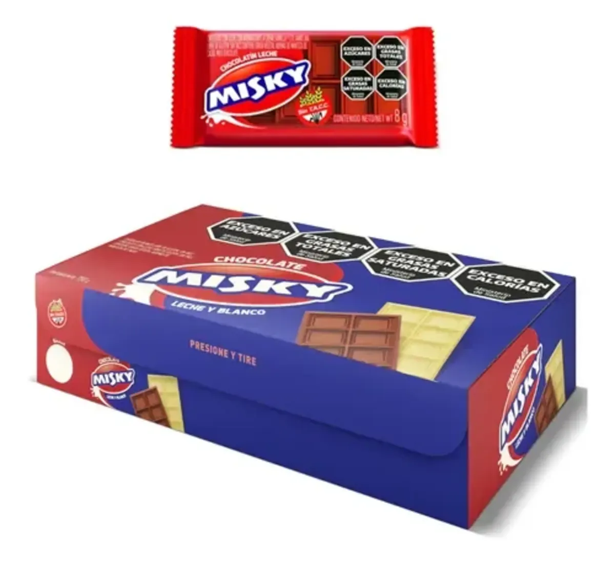 Chocolatin Misky Negro 8g x 20 Un