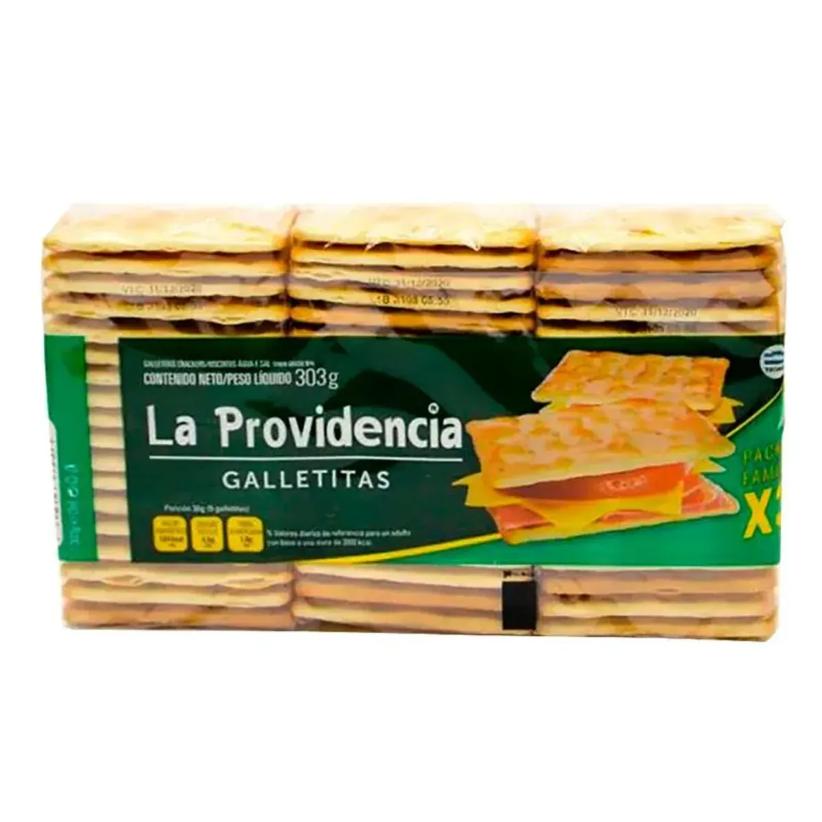 Galletitas La Providencia Tripack 303g