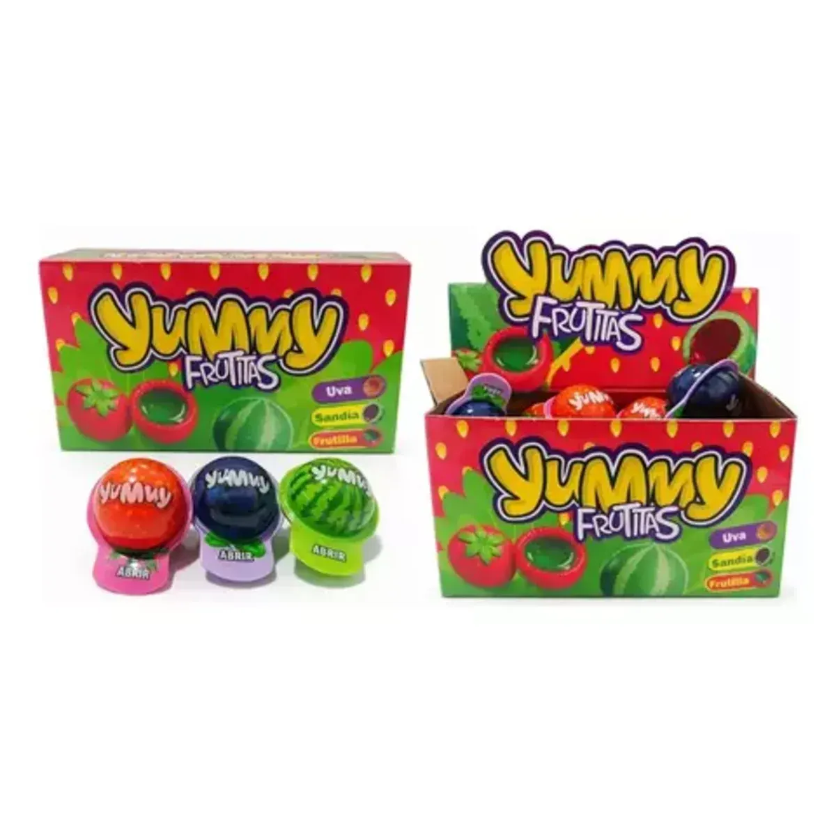 Gomita Yummy Frutillas Display x36 Un