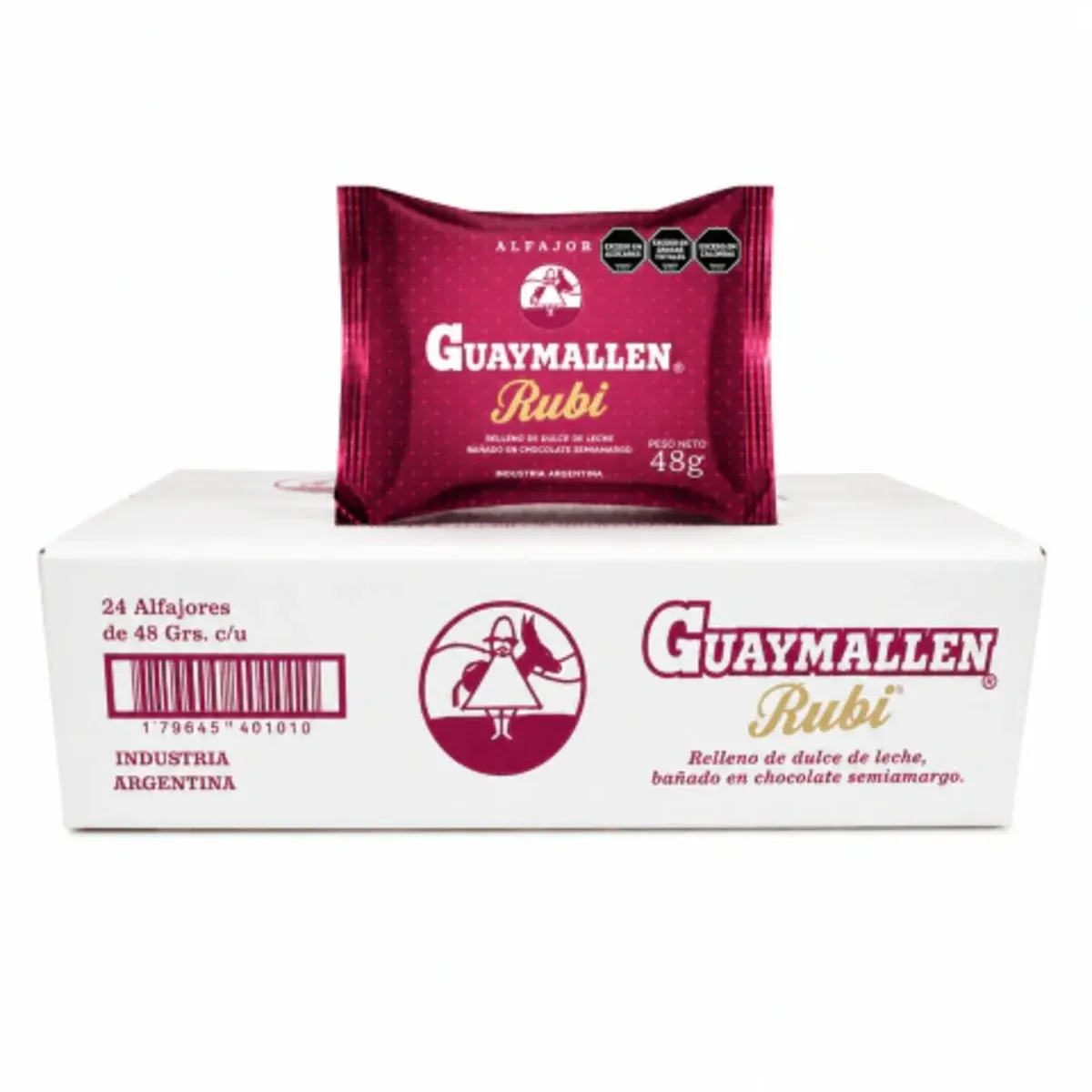 Alfajor Guaymallen Rubi 48g