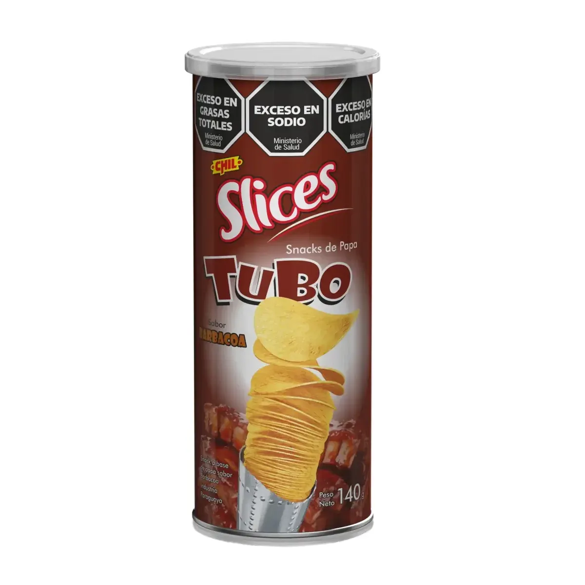 Papas Slices Tubo Tomate 90g