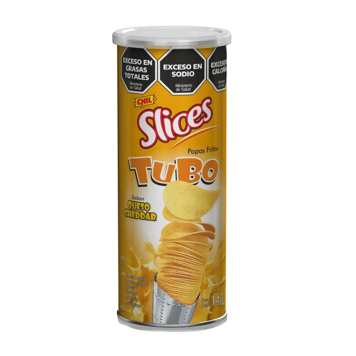 Papas Slices Tubo Queso 90g
