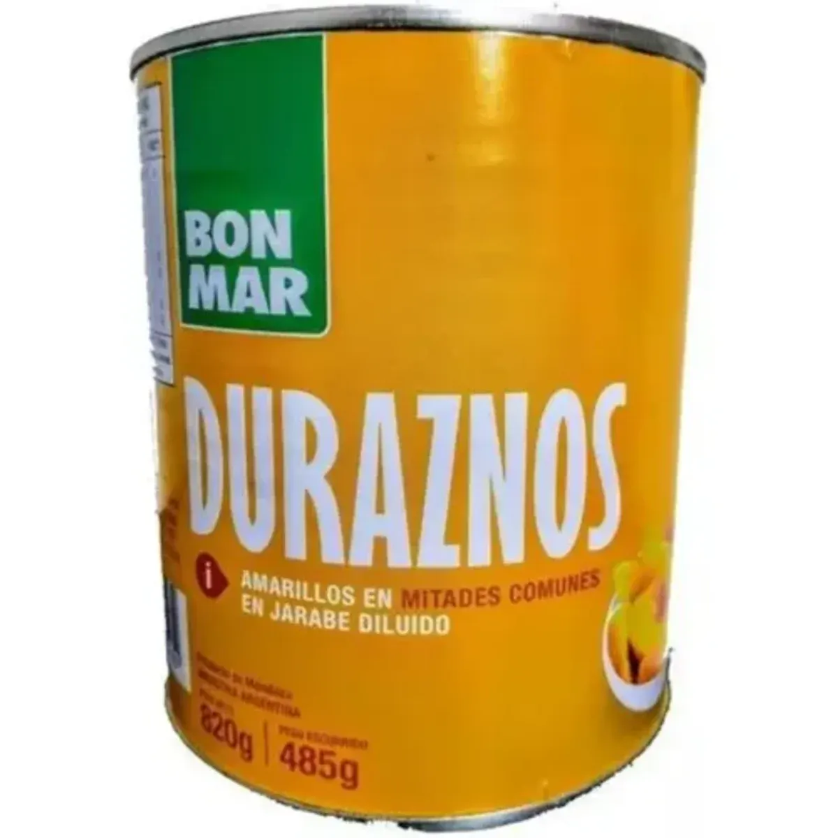 Duraznos En Mitades BonMar 820g