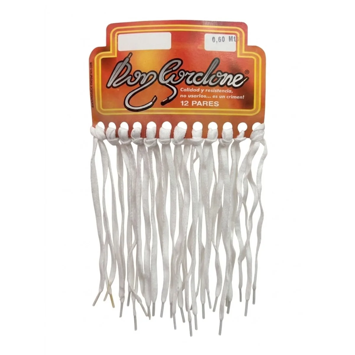 Cordones 60cm Blancos