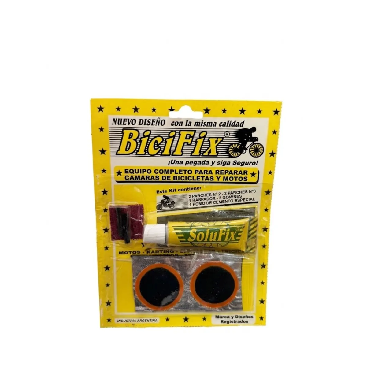 Kit Parche y Solucion Ciclista Bicifix