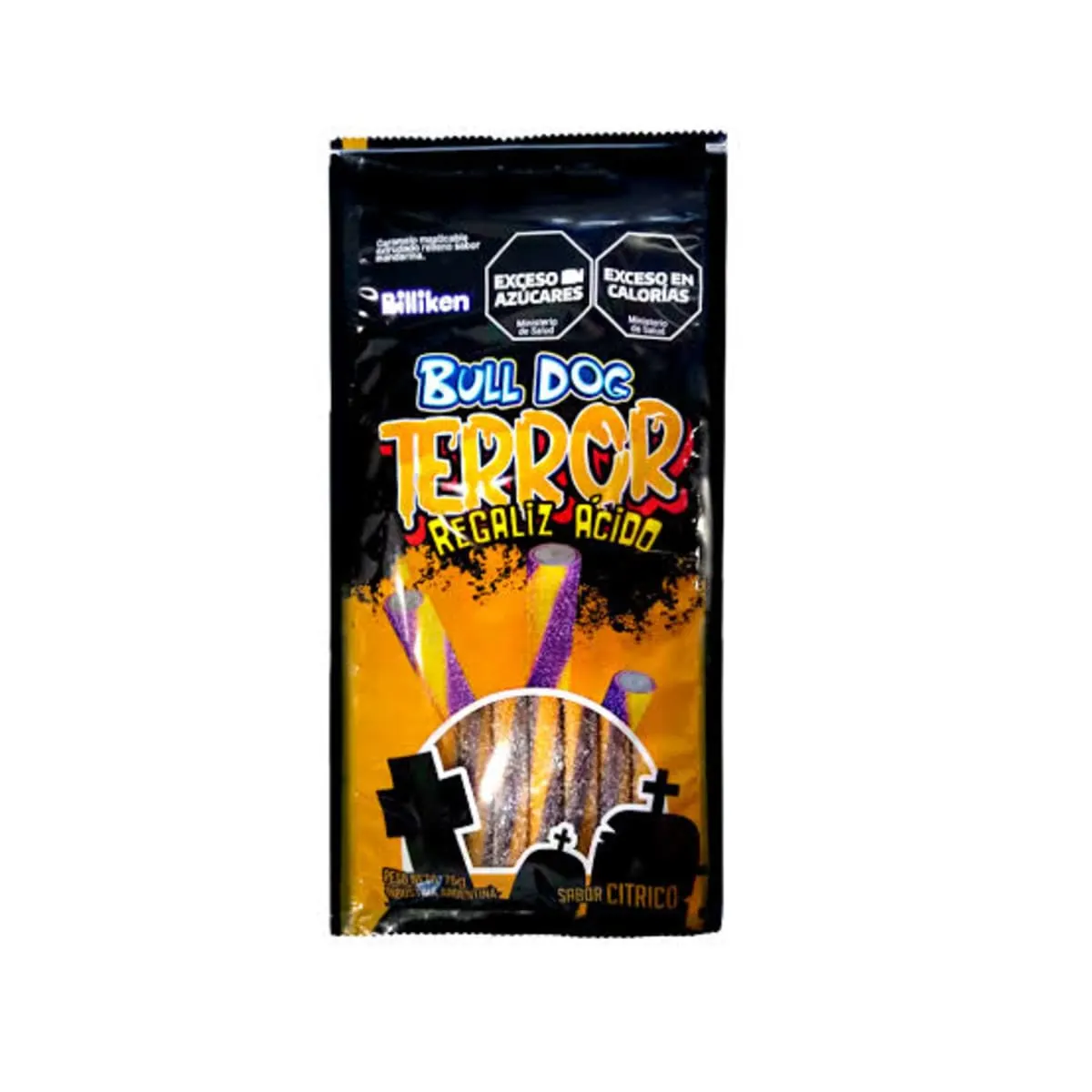 Caramelo Bull Dog Regaliz Terror 60g x Un