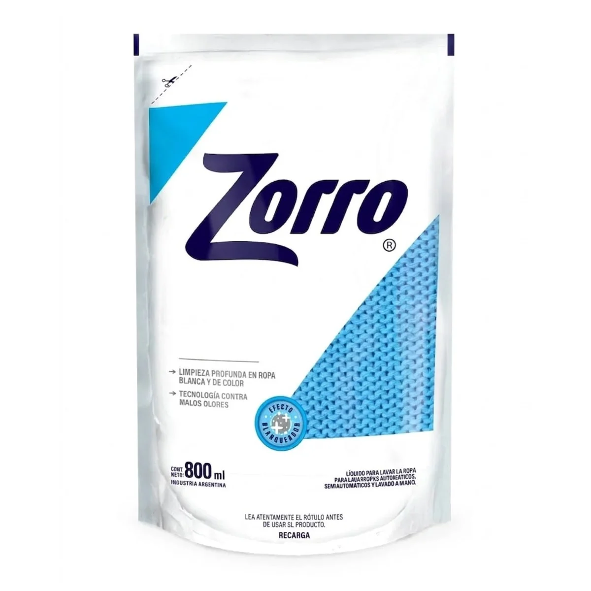 Jabon Zorro Liquido Clasico 800ml