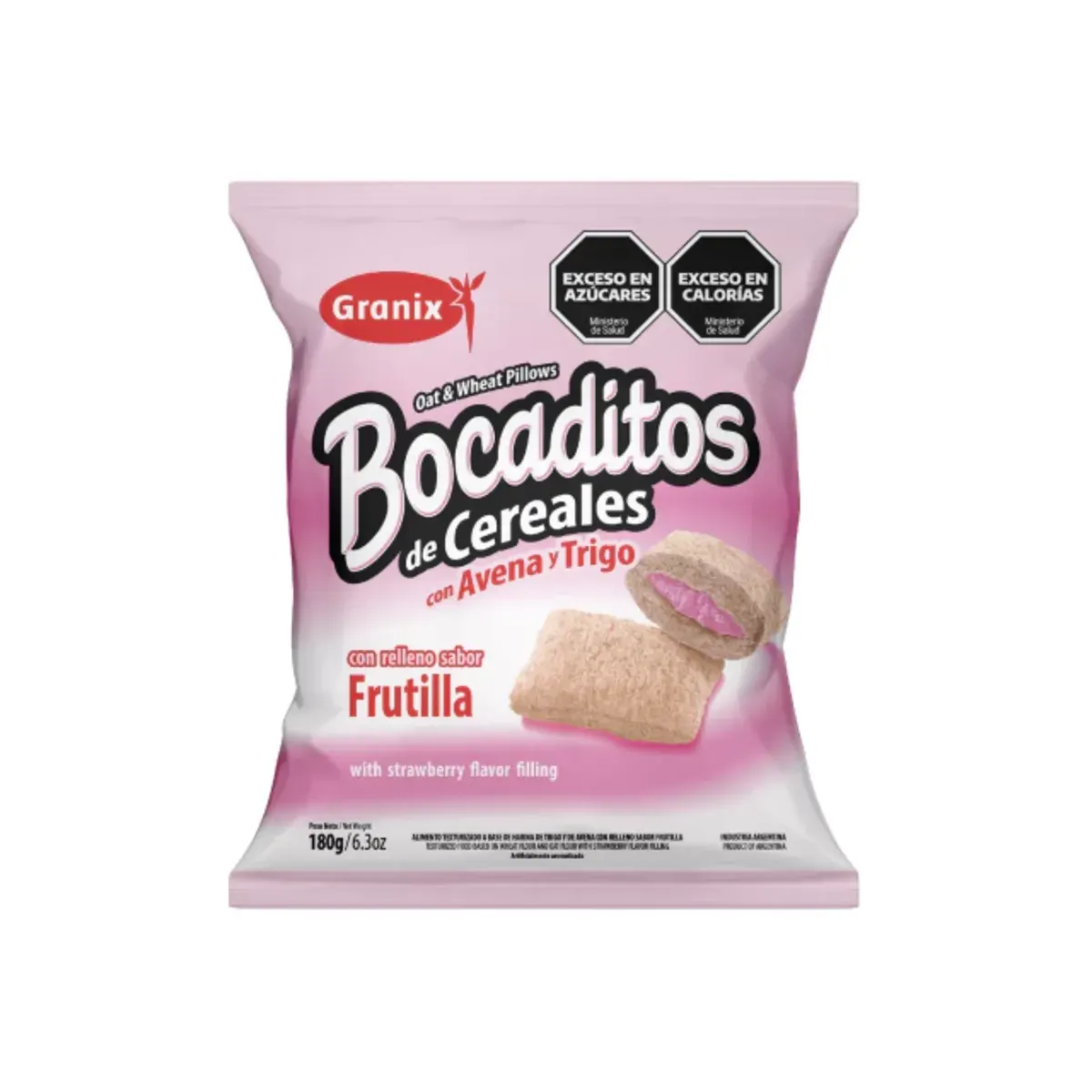 Bocaditos Frutilla Granix 180g