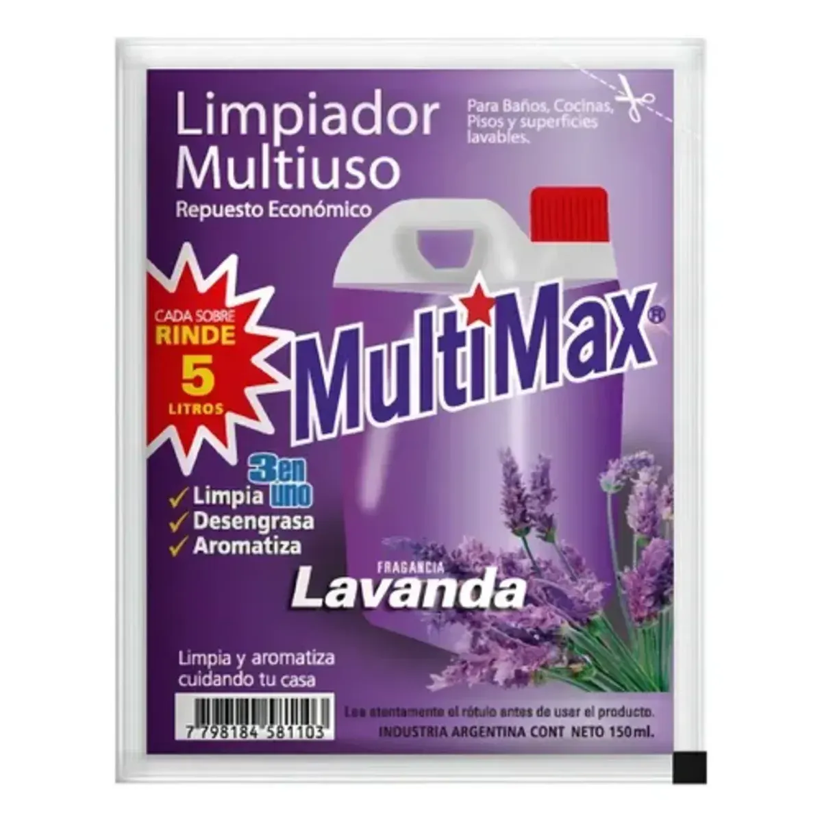 Limpiador Lavanda Multimax Concentrado