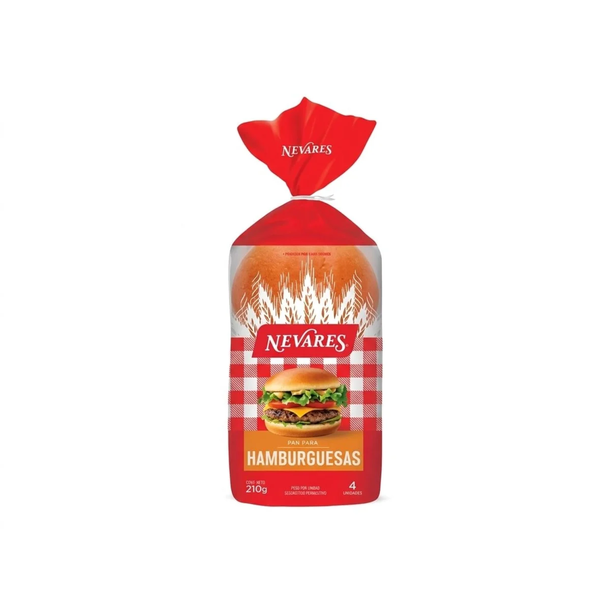 Pan de Hamburguesa Nevares 210g
