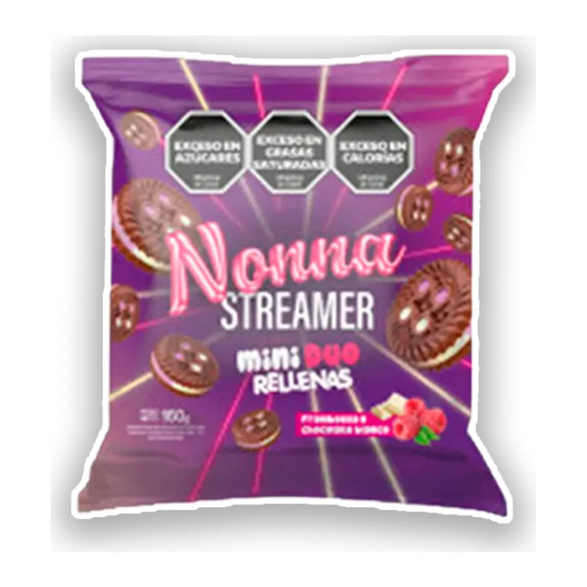 Galletitas Mini Rellenas Nona Streamer Duo 150g