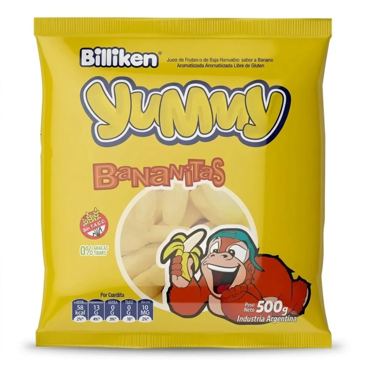 Gomita Yummy Bananitas 500g