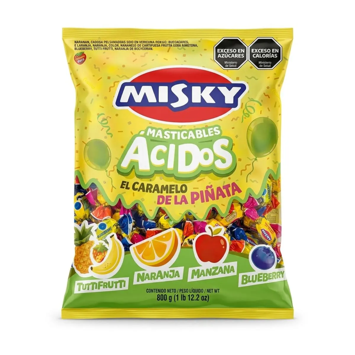 Caramelo Acido Masticable Misky 800g