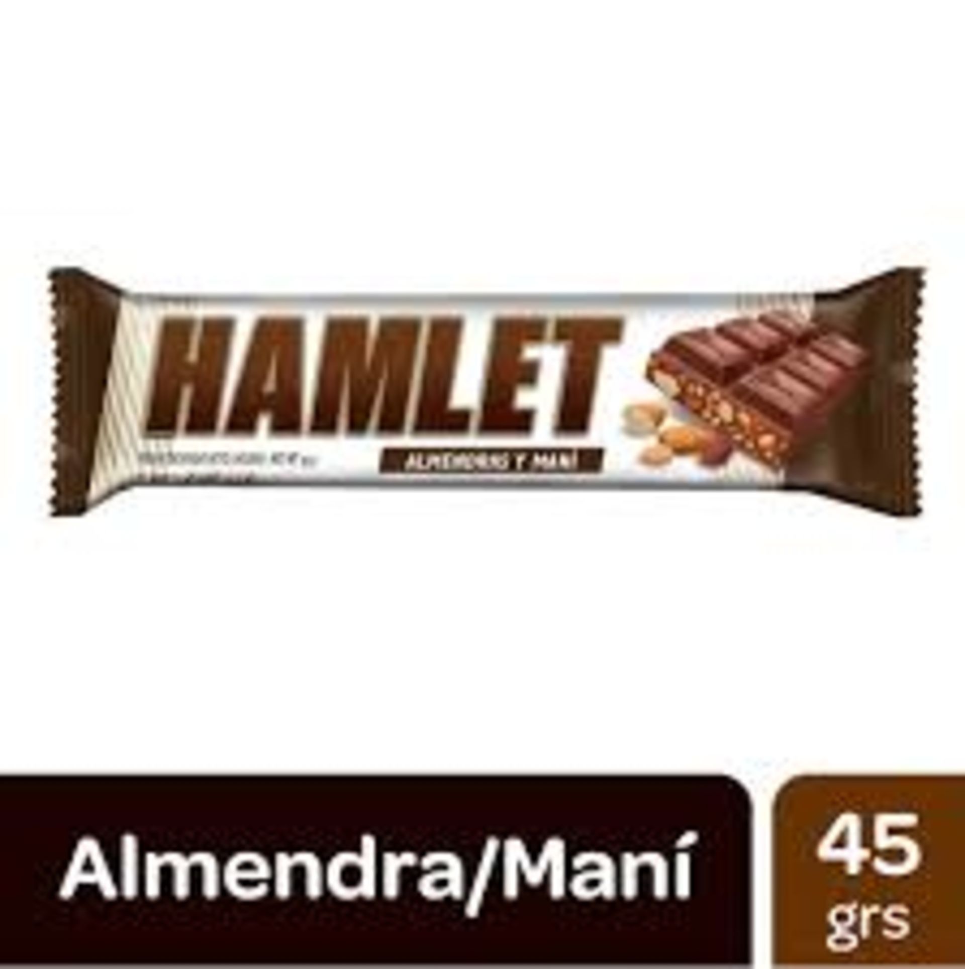 Chocolate Hamlet Almendras y Mani 40g