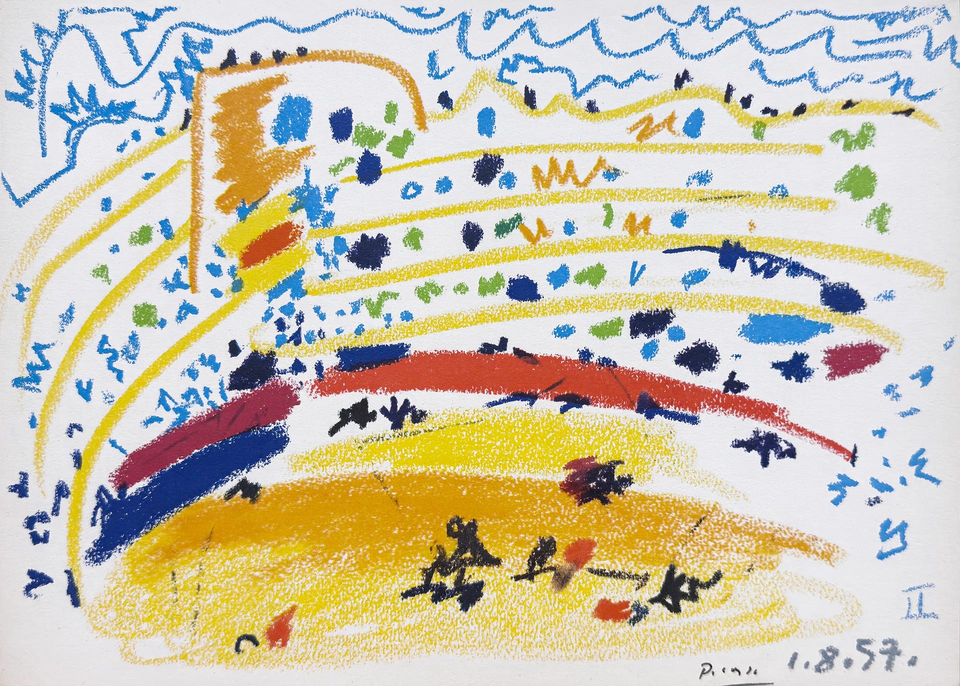 Corrida 1/8/57 II by Pablo Picasso