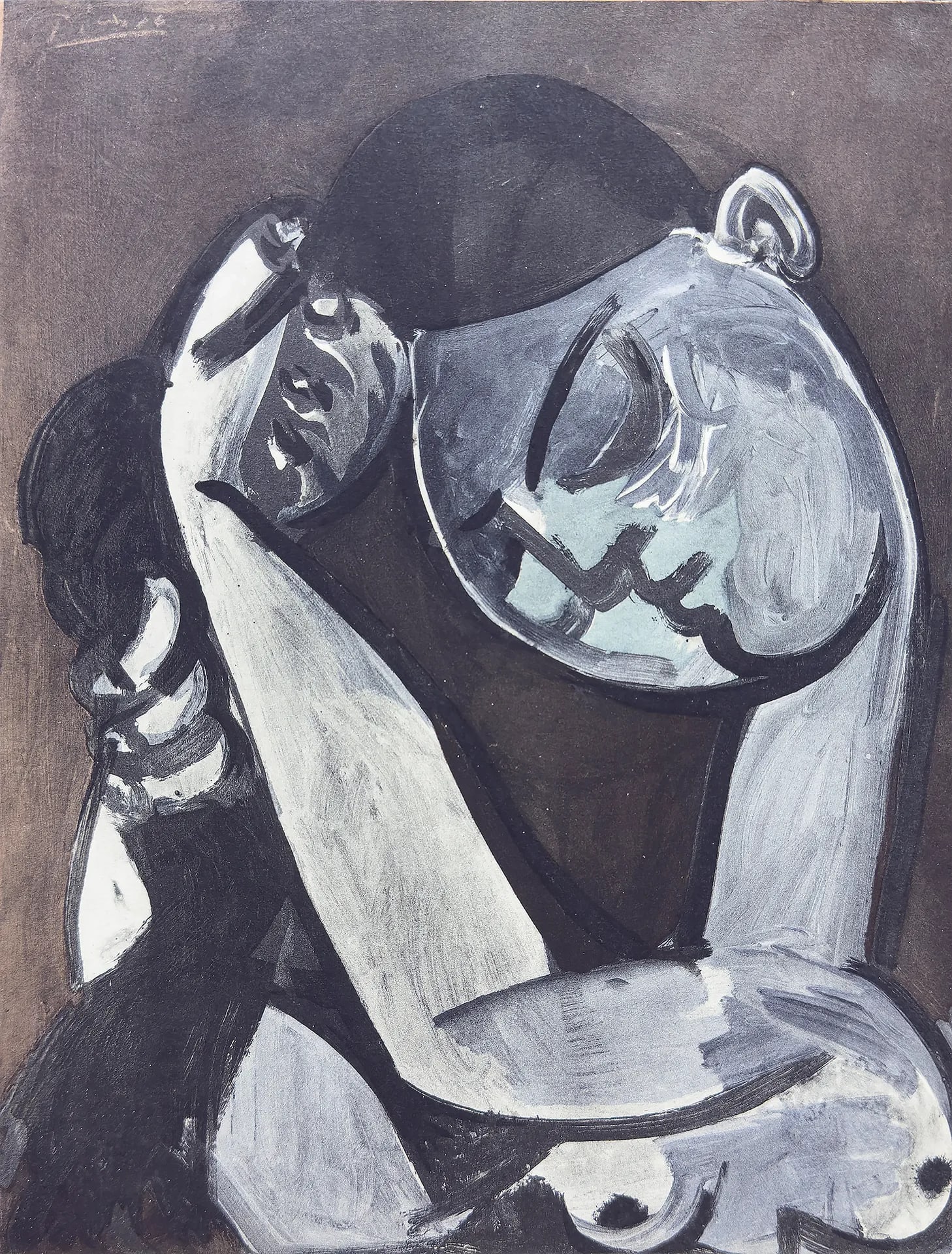 Femme se Coiffant by Pablo Picasso