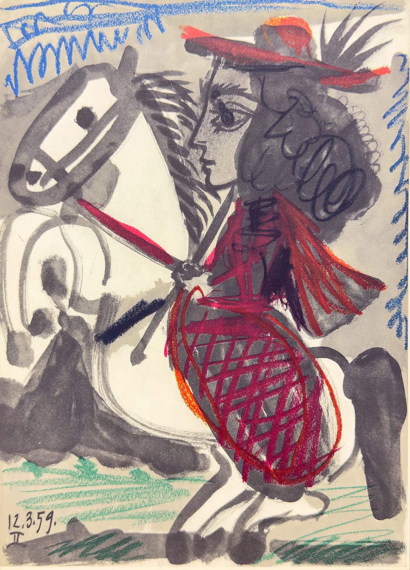 La Cavalière II by Pablo Picasso