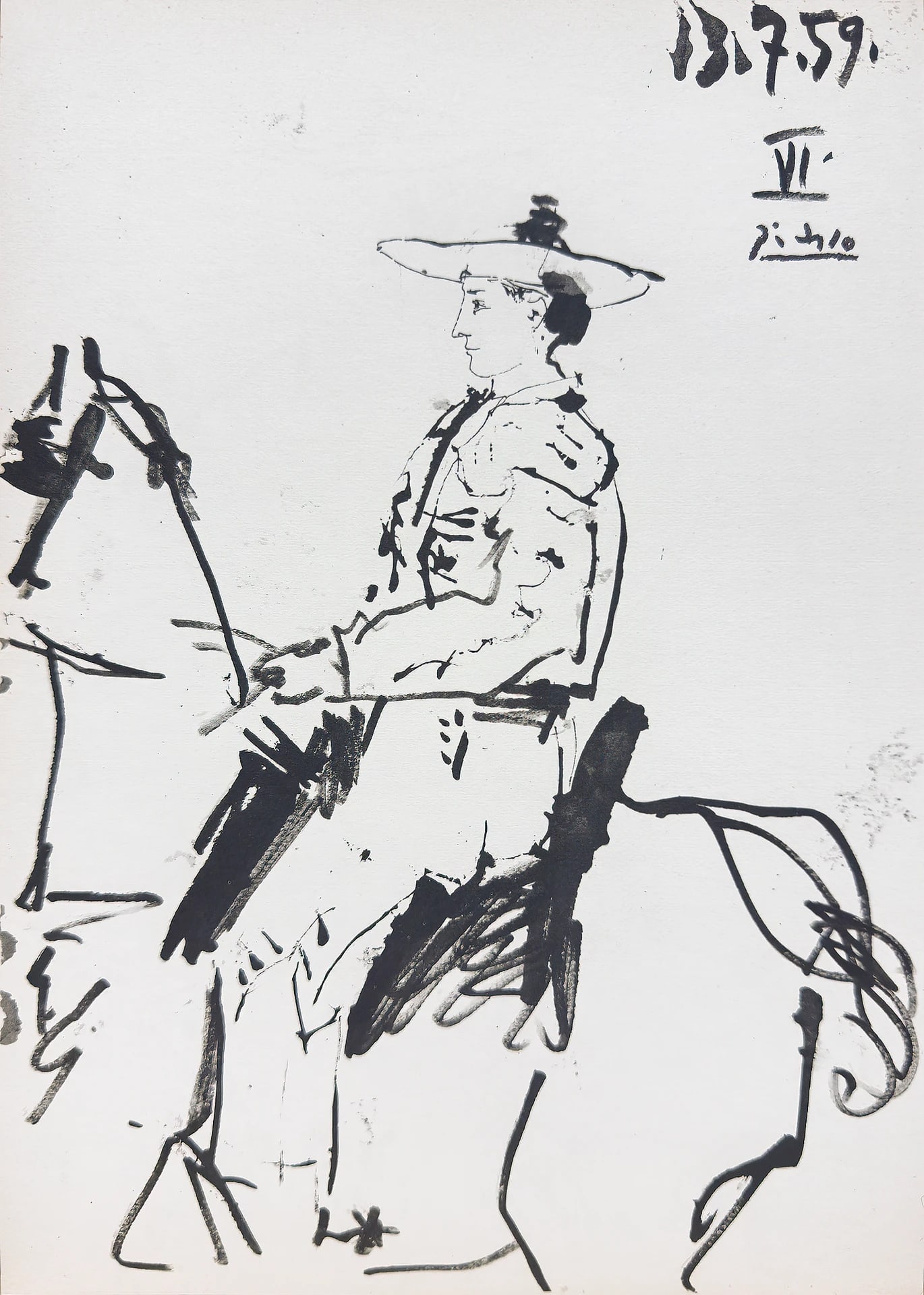 Toros y Toreros 13/7/59 VI by Pablo Picasso