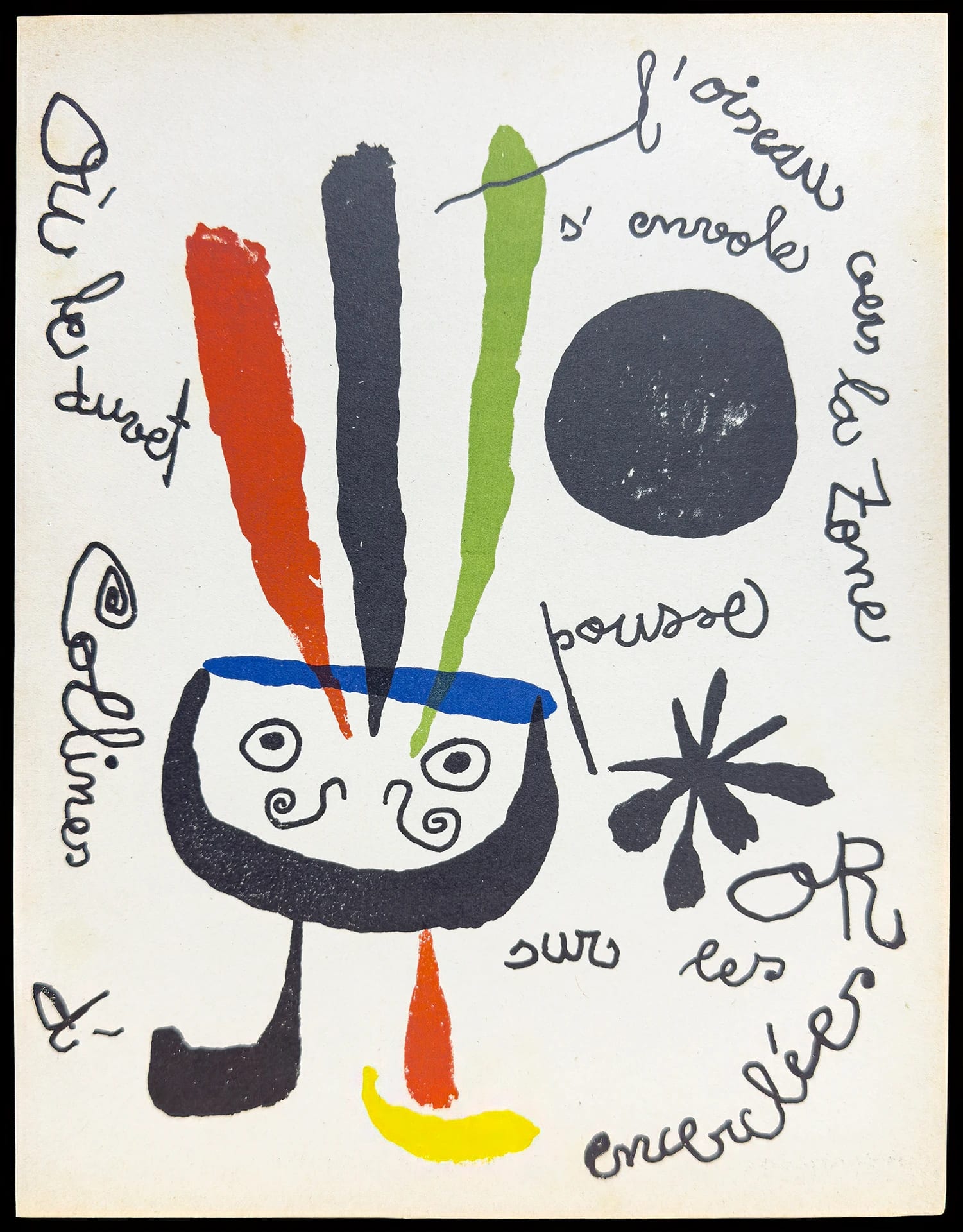 L'Oiseau Envolee by Joan Miró