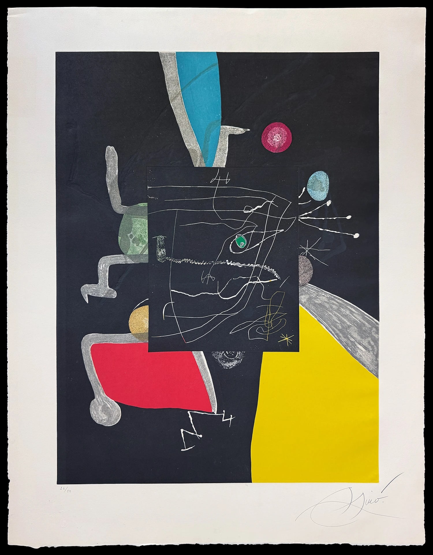 Llibre dels sis Sentits V by Joan Miró