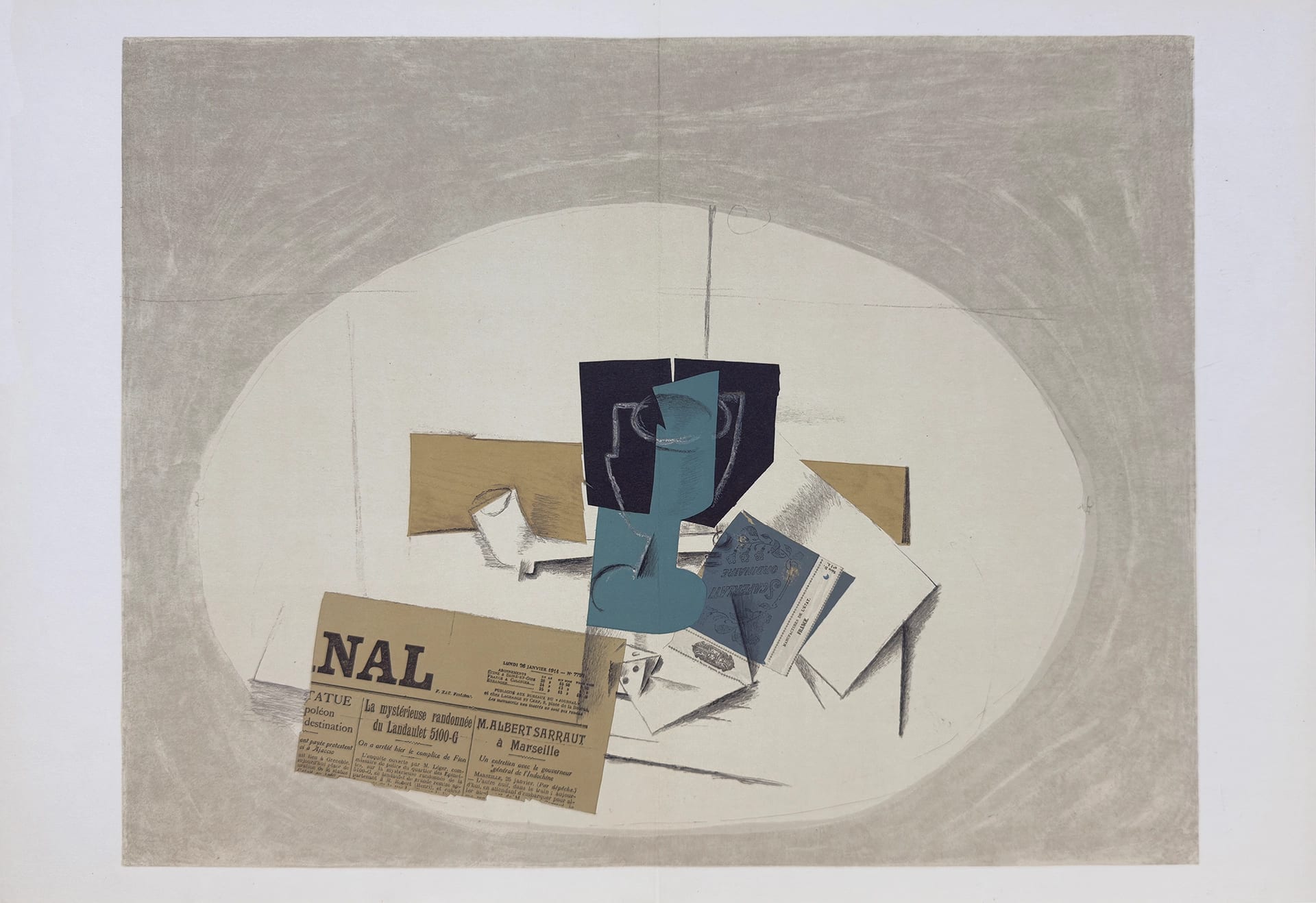 Papiers Colles V by Georges Braque