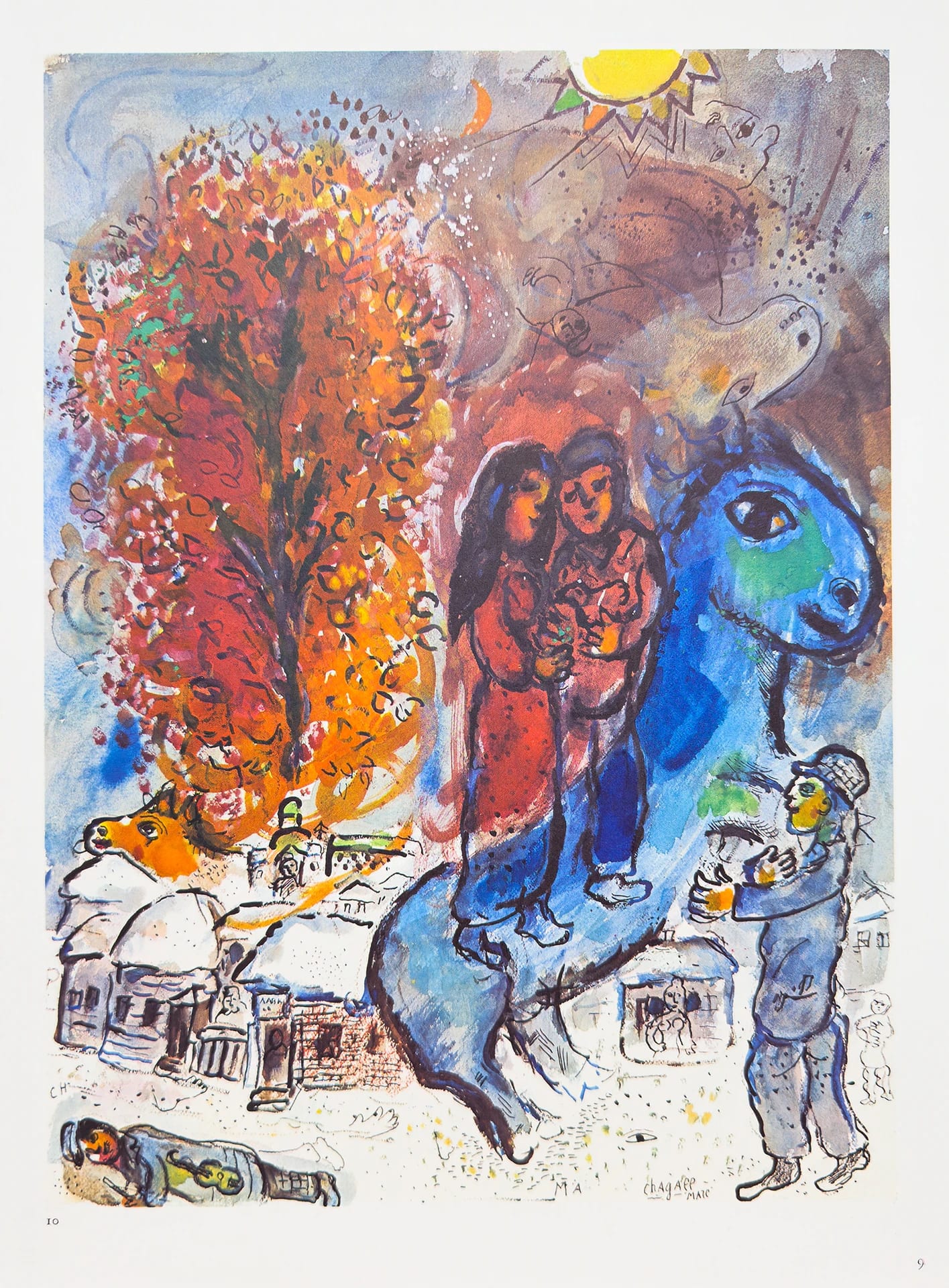 Au Village by Marc Chagall