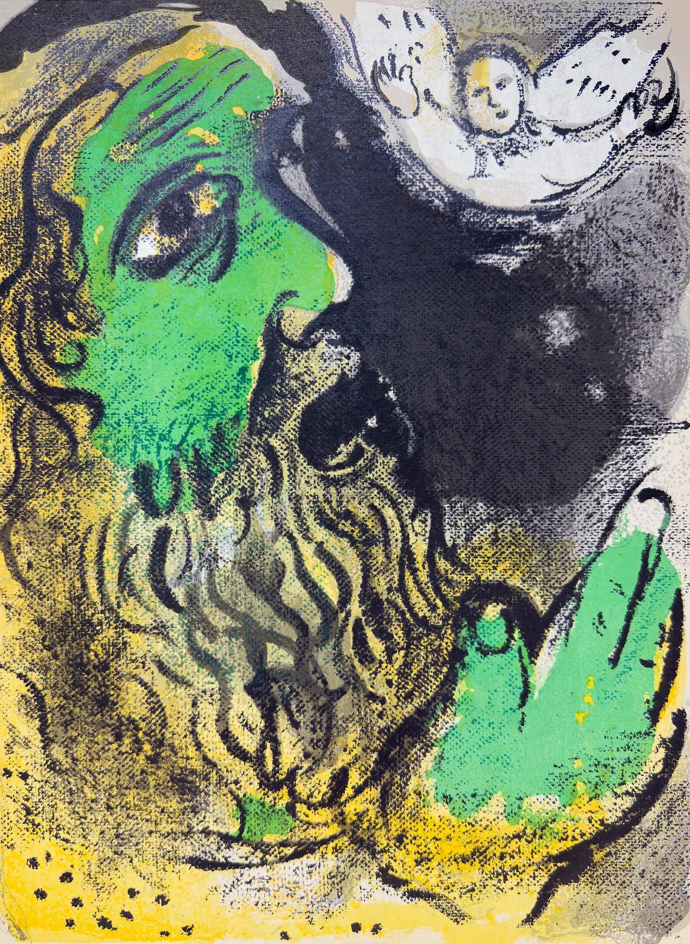 Job Praying by Marc Chagall