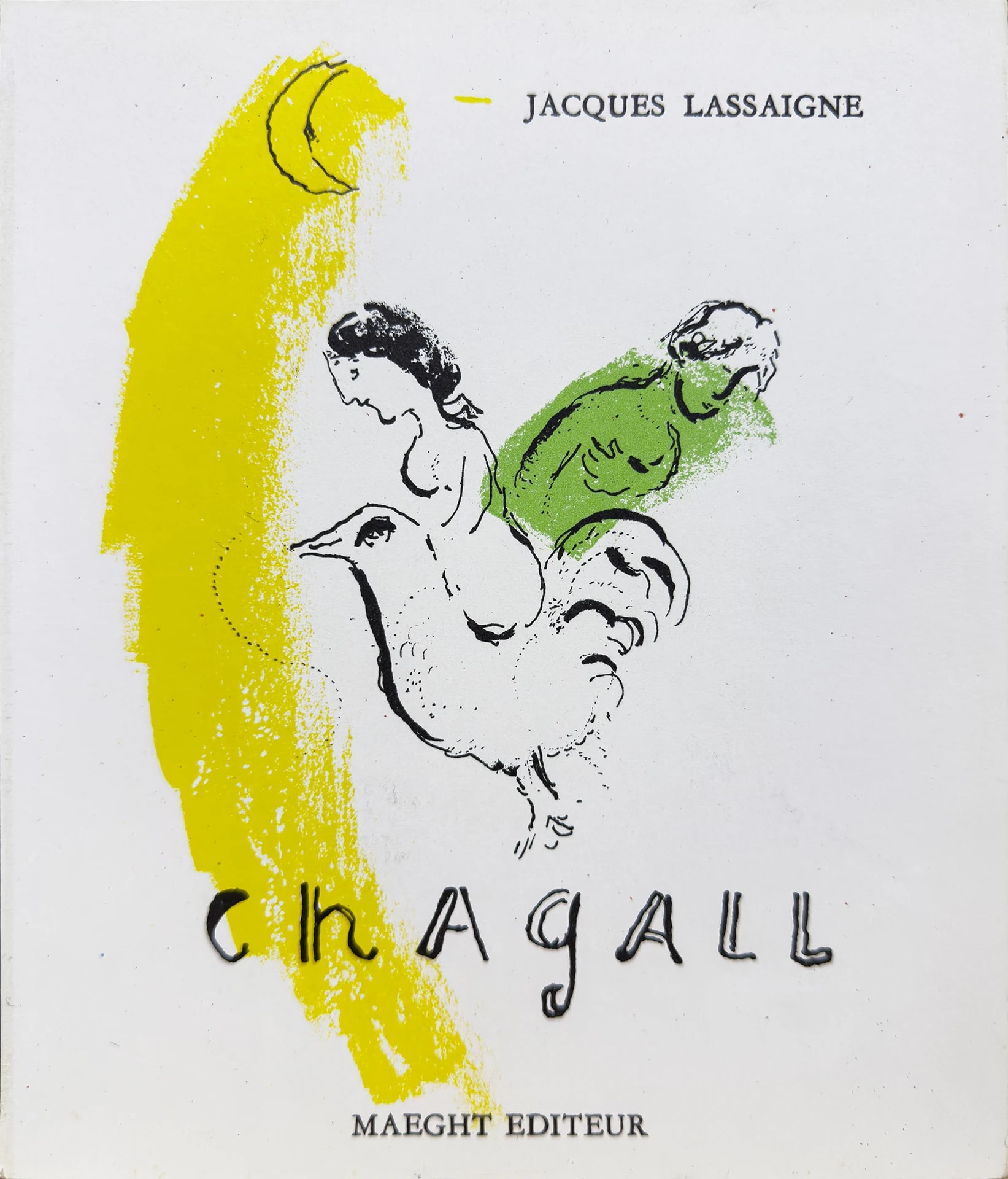 Rooster with Crescent by Marc Chagall