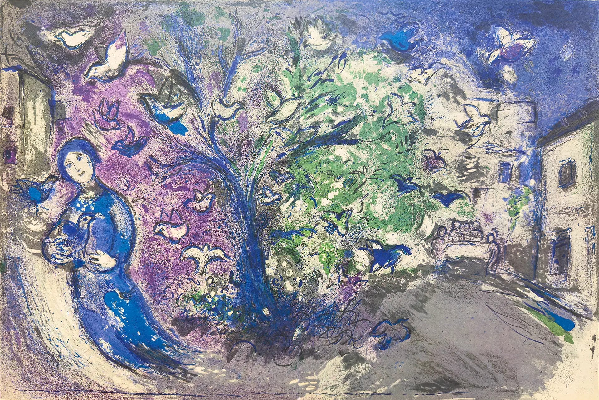 Snaring Birds by Marc Chagall