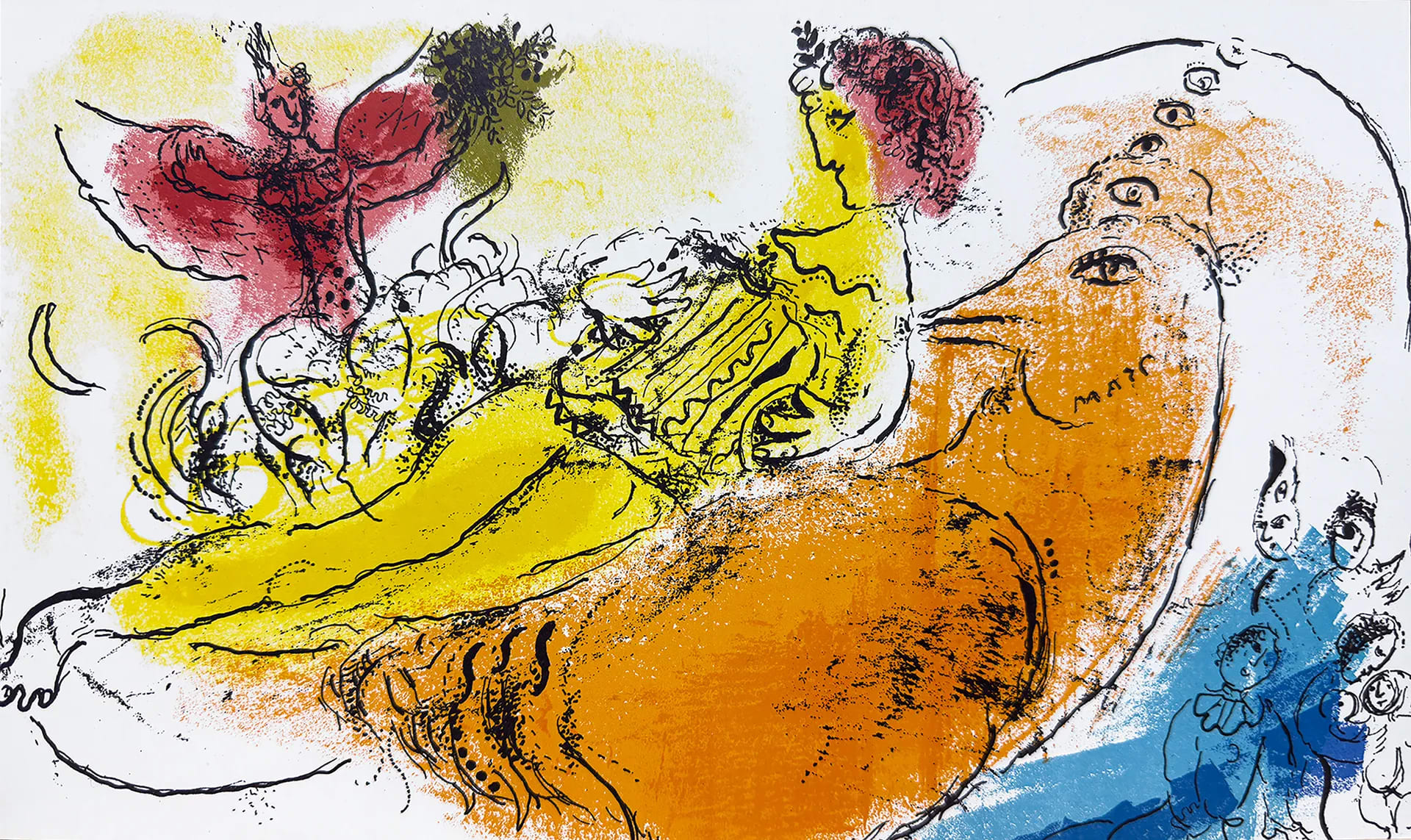 The Accordionist by Marc Chagall