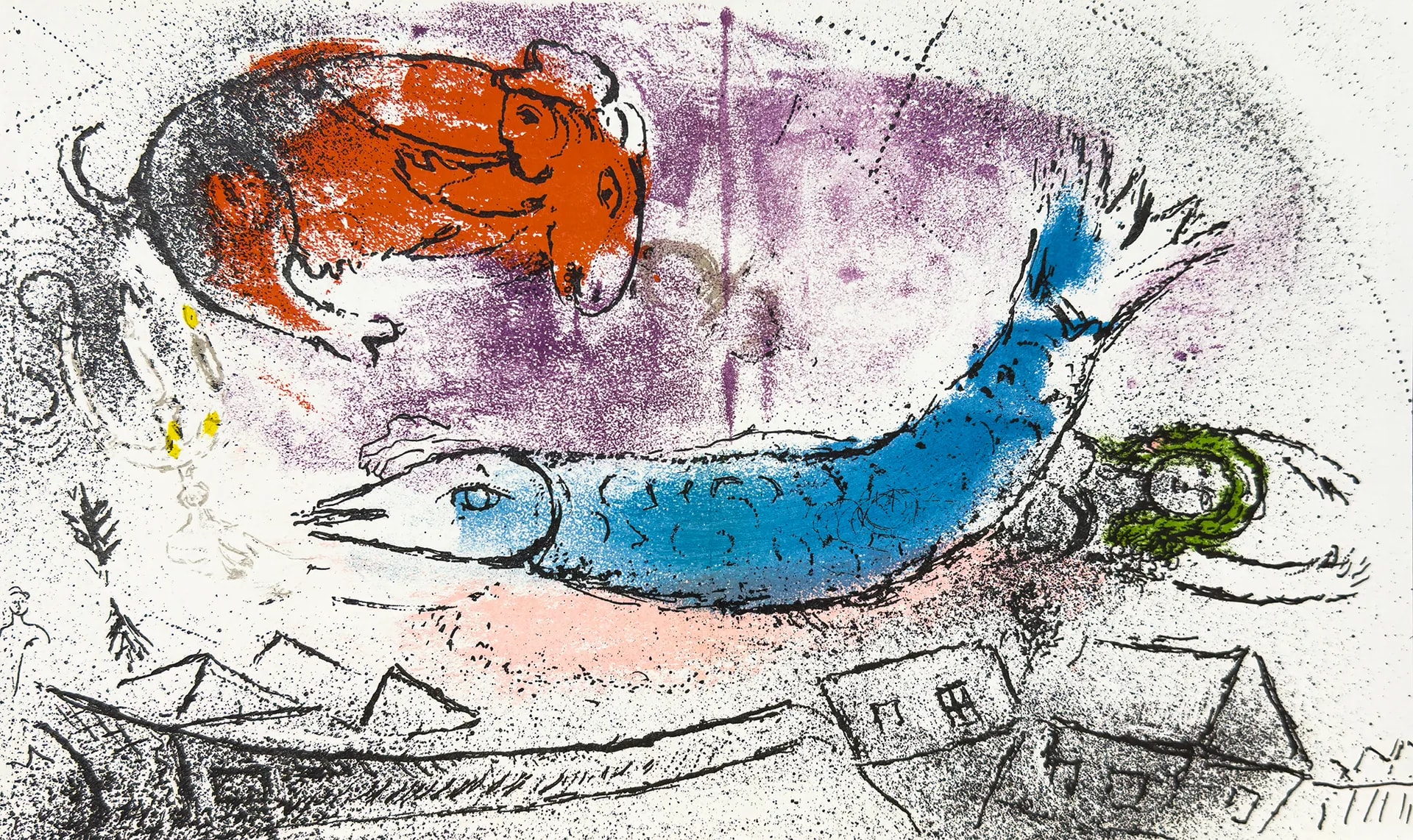 The Blue Fish by Marc Chagall