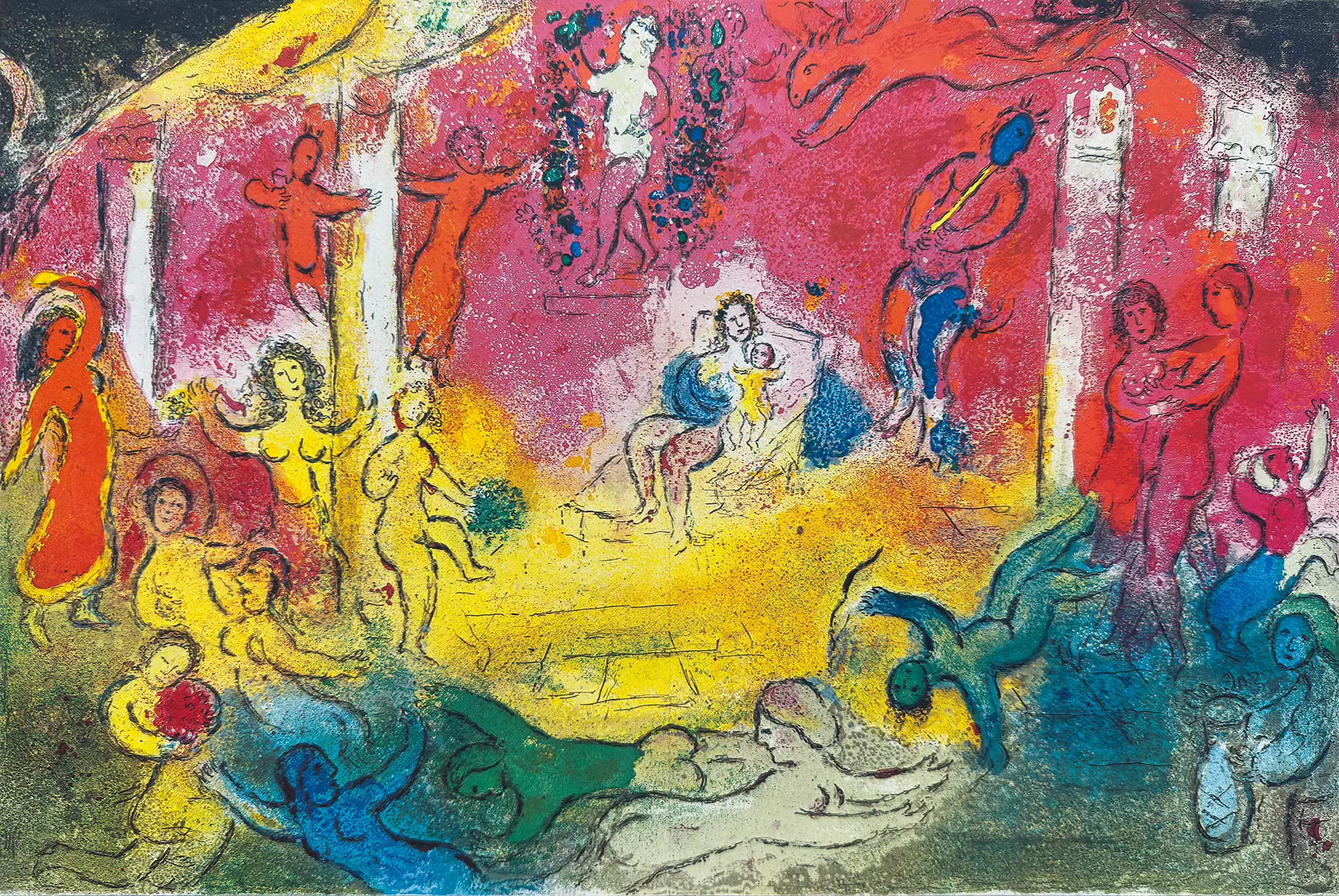 The Temple of Bacchus by Marc Chagall
