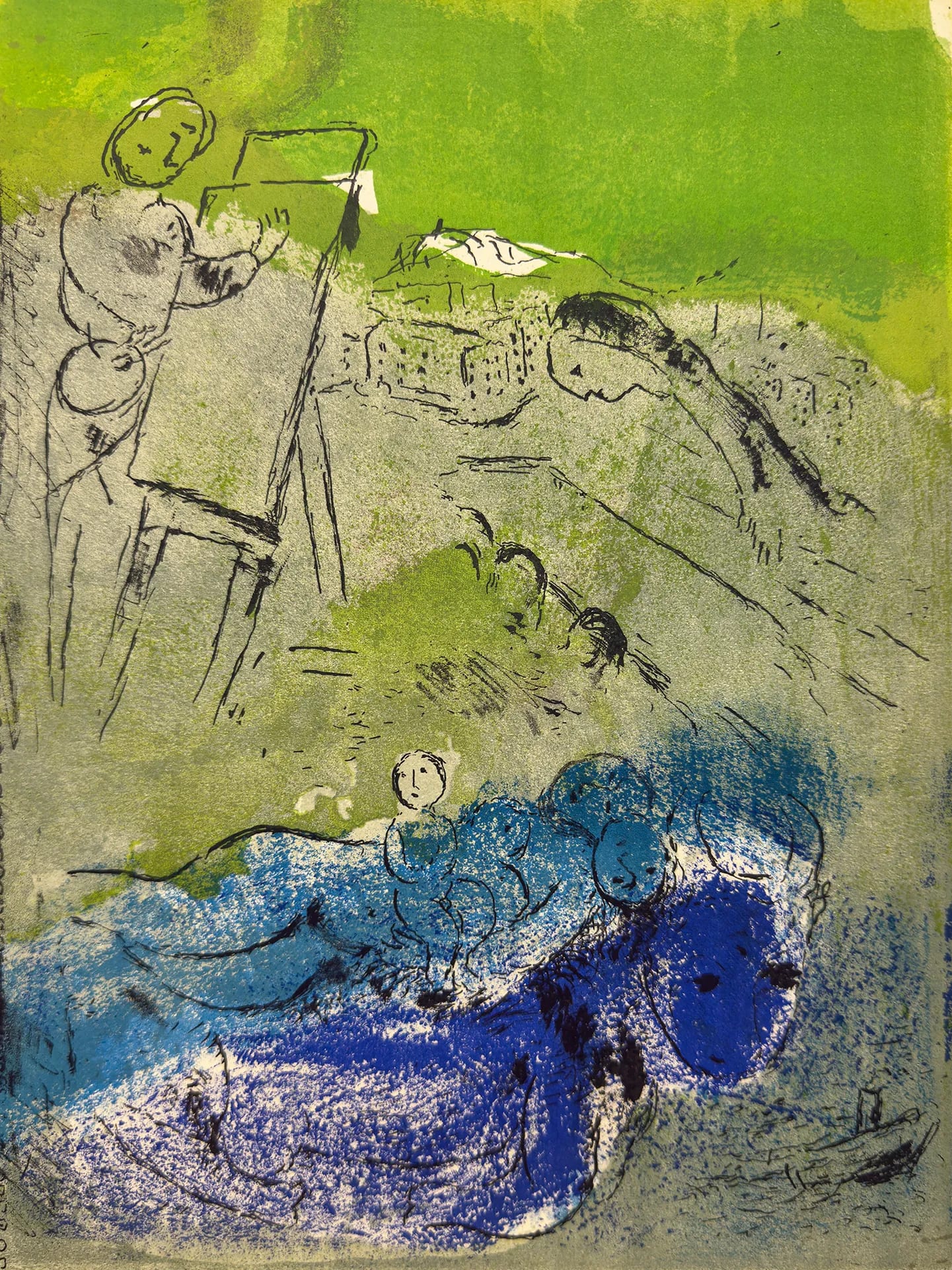 Vision de Paris II by Marc Chagall