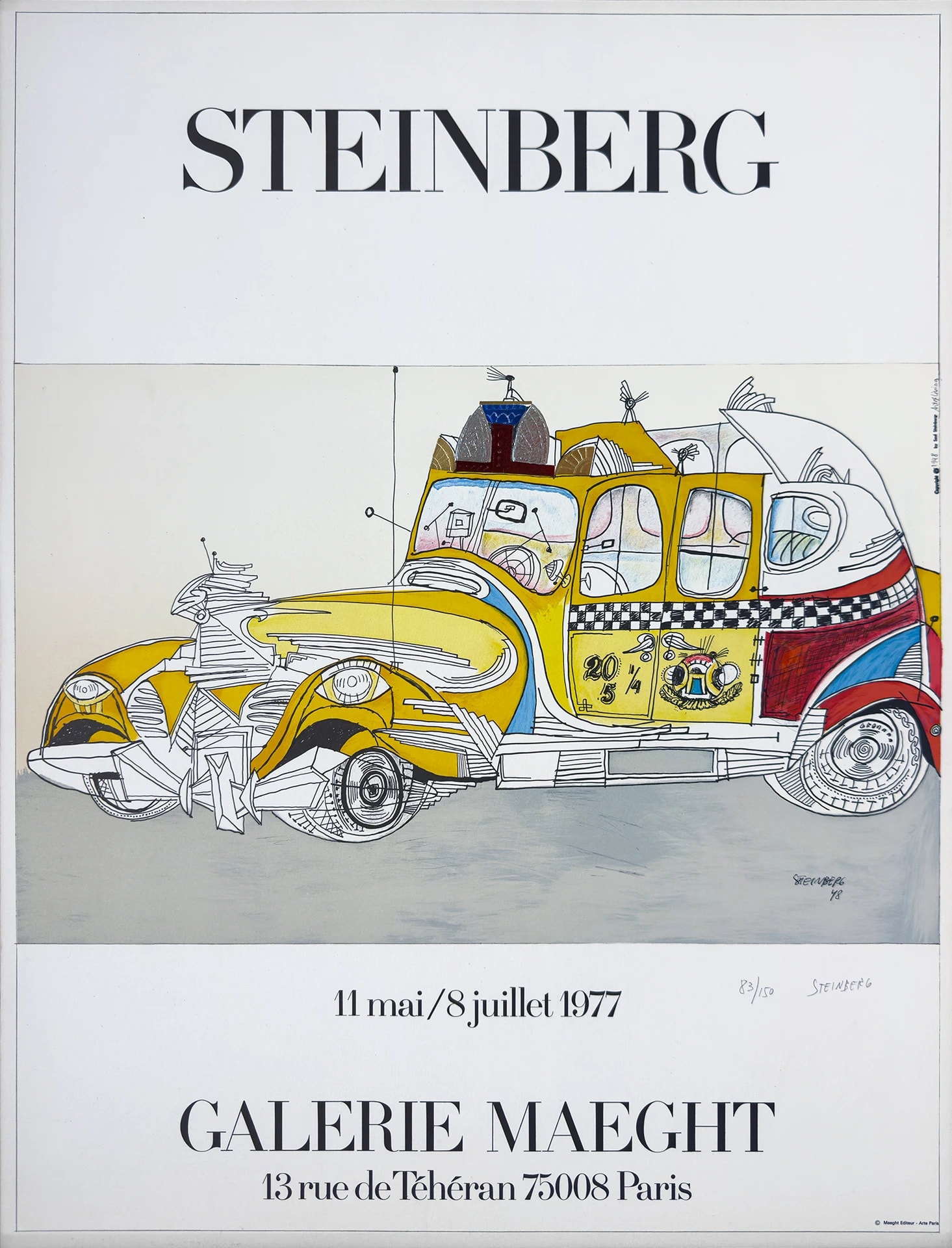 Taxi # 159 by Saul Steinberg