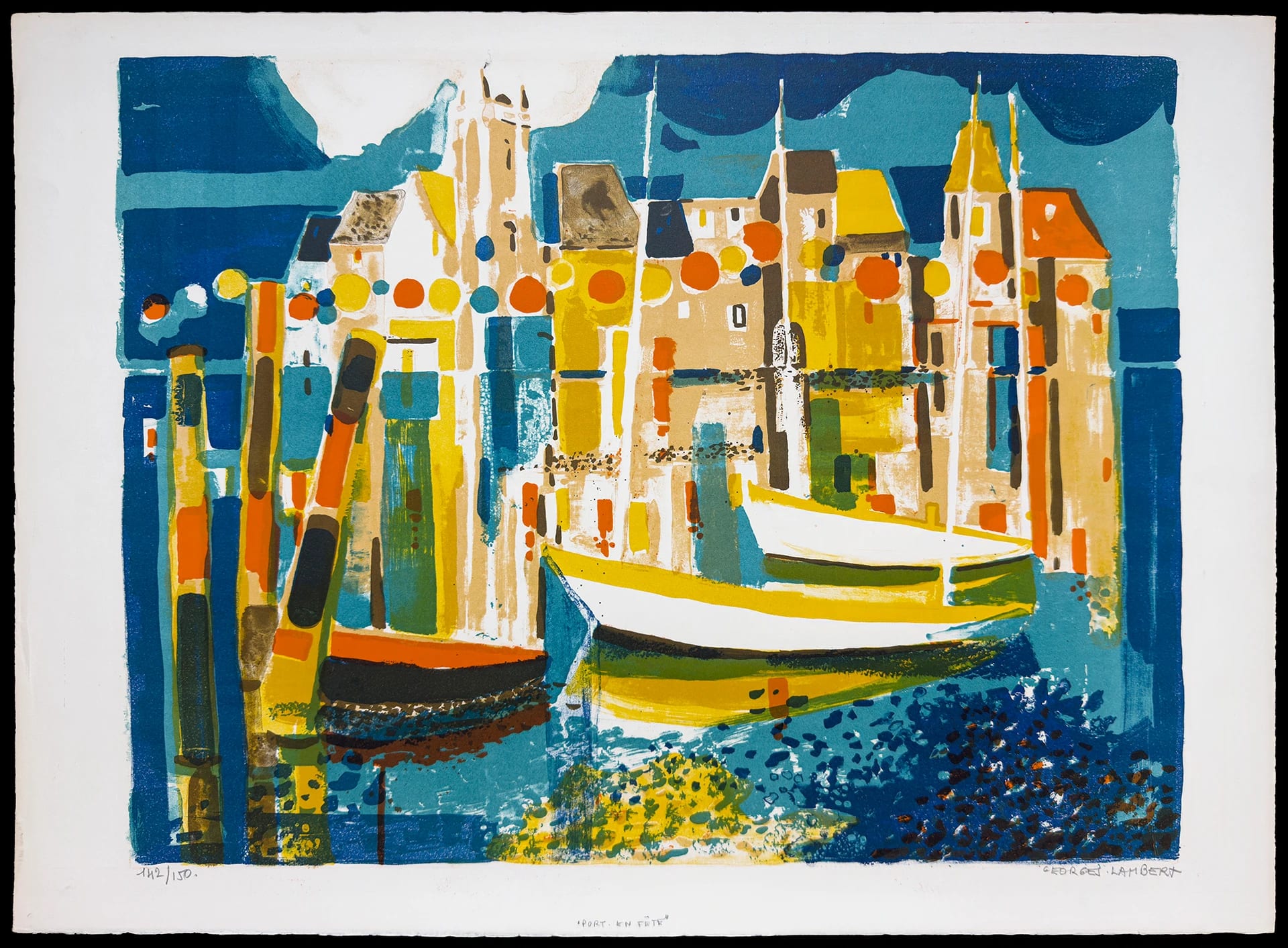 Port en Fete by Georges Lambert