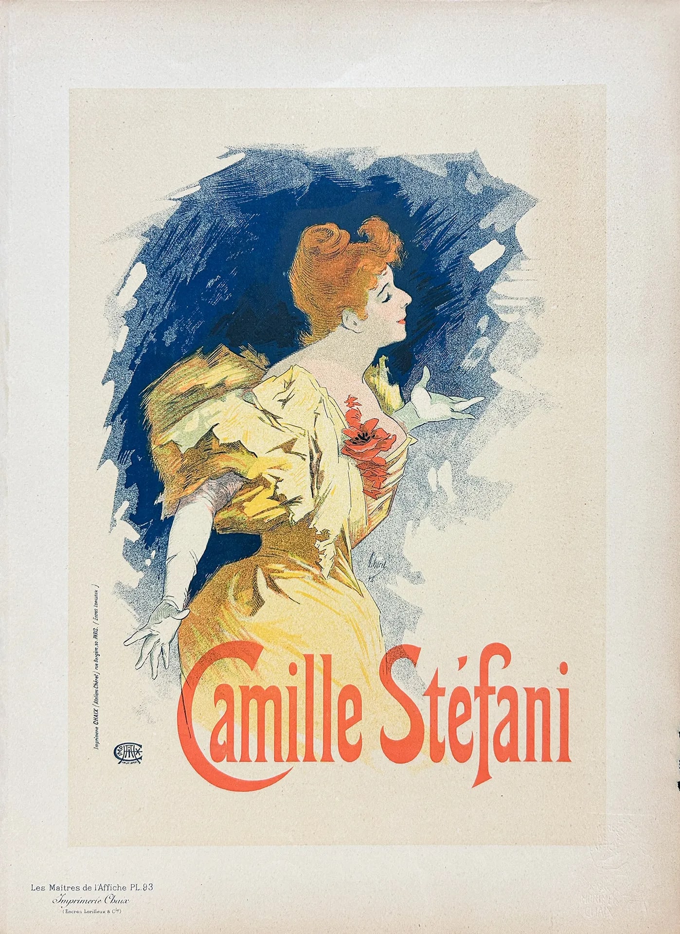 Camille Stefani - Les Maitres de l'Affiche Pl. 93 by Jules Chéret