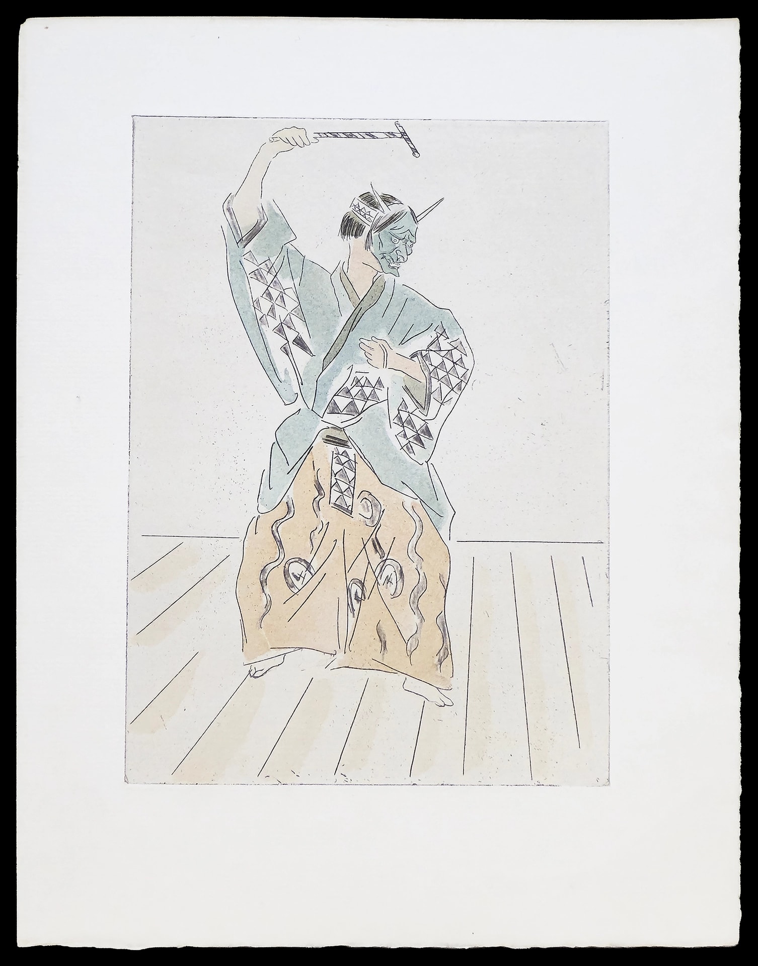 L'Oiseau Noir dans le Soleil Levant by Léonard Tsuguharu Foujita