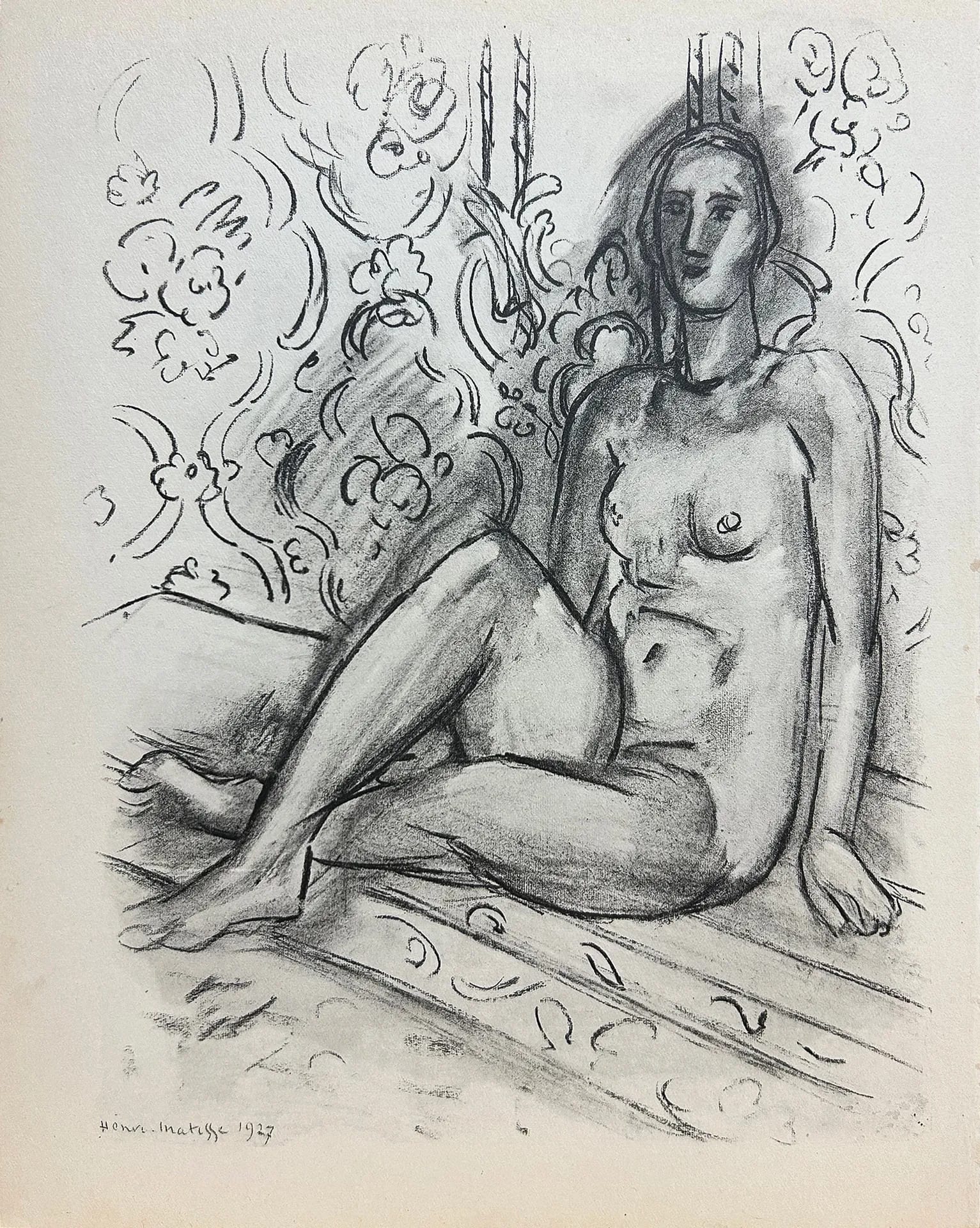 Seated Nude Against Wall by Henri Matisse