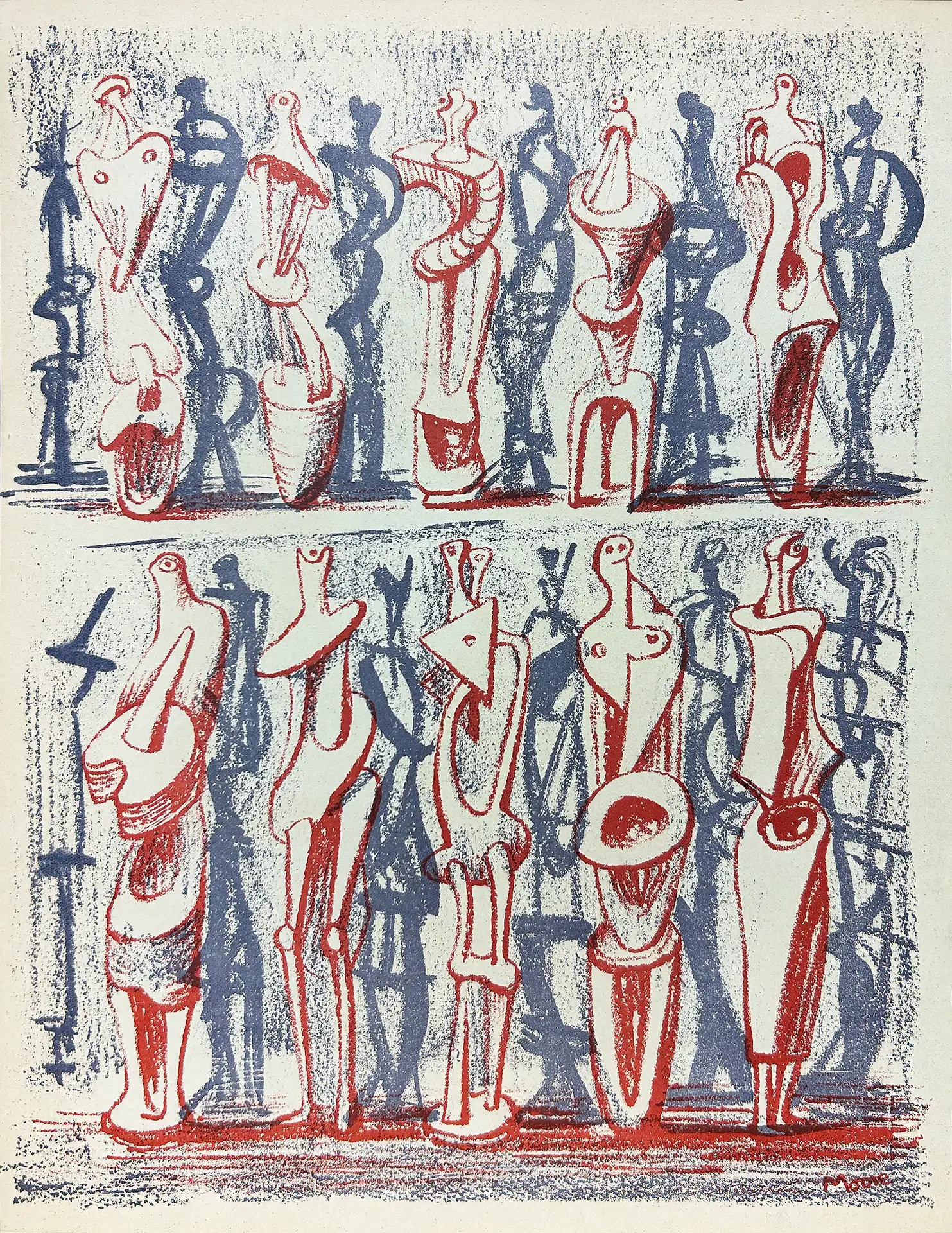 XXth Siecle, no. 1, page 68 by Henry Moore