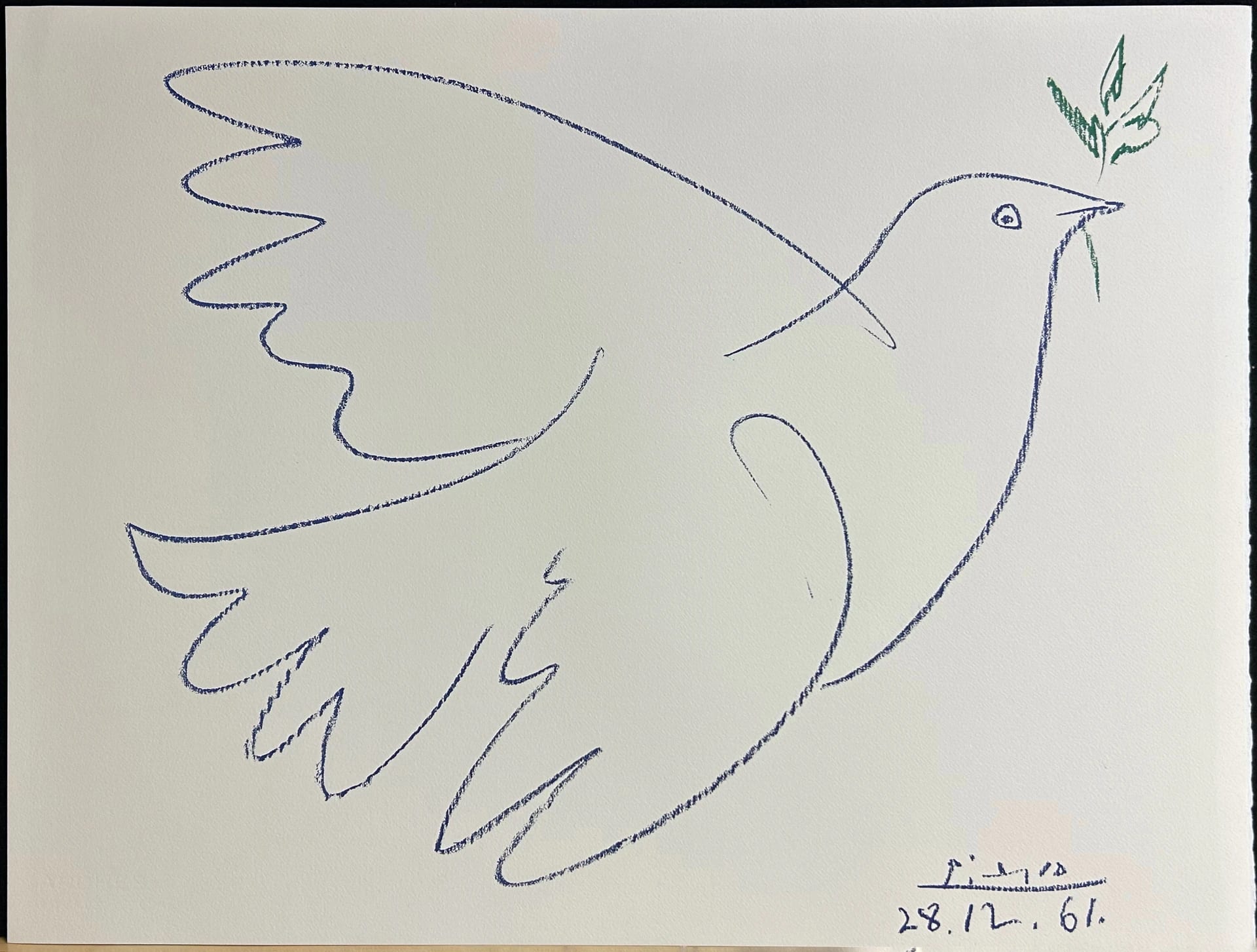 Grand Colombe Bleu by Pablo Picasso