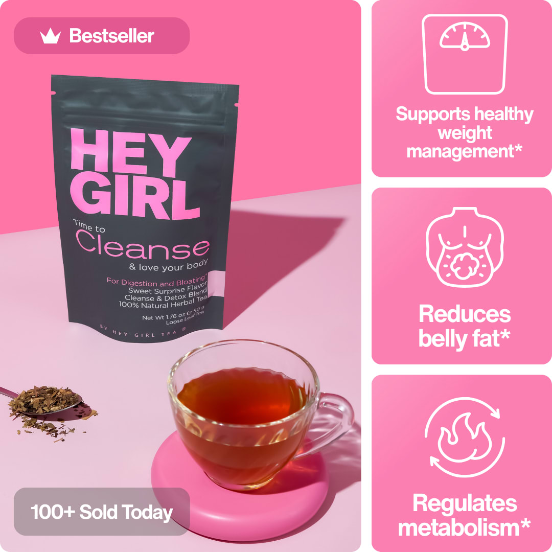 Hey Girl Cleanse, Bestseller, supports weight management, reduces belly fat, regulates metabolism