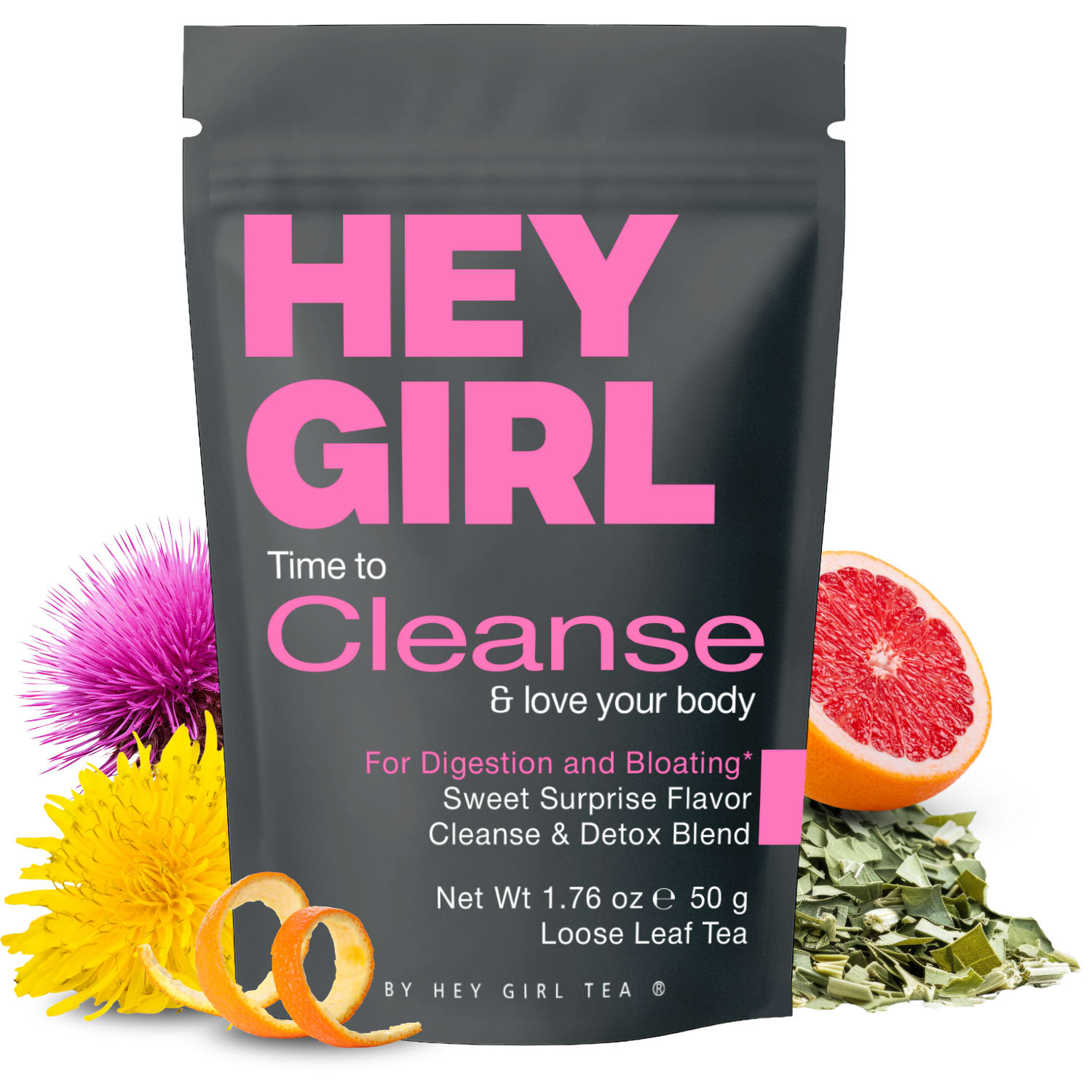 Hey Girl Cleanse Tea loose leaf ingredients