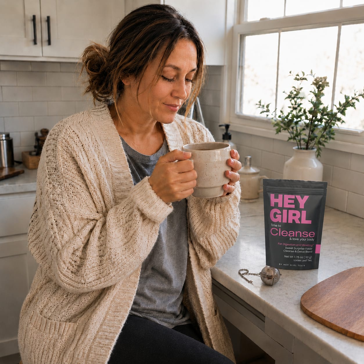 Hey Girl Cleanse Tea, the gentle bedtime cleanse for women over 40