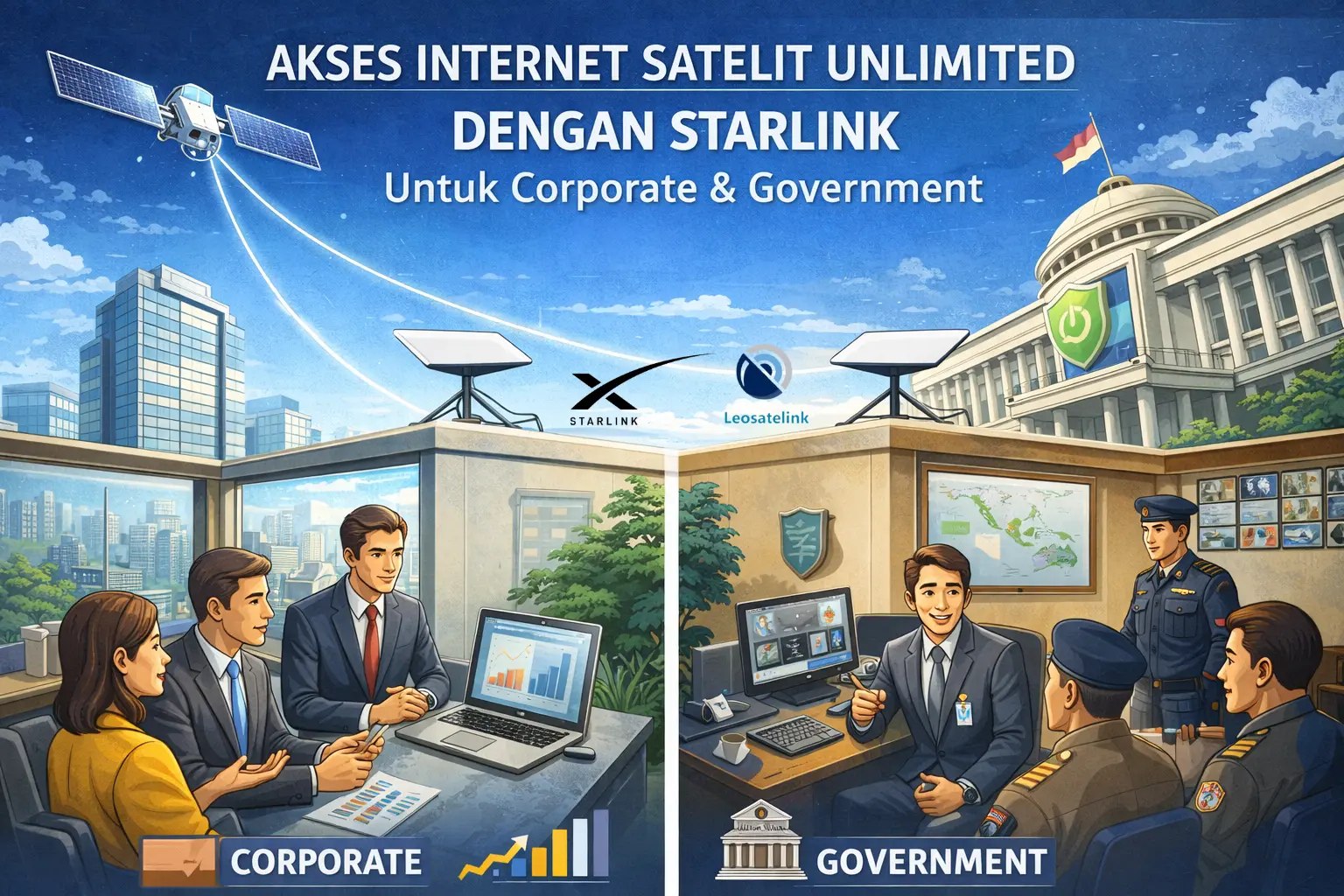 Manfaat Starlink untuk Corporate dan Pemerintahan di Indonesia