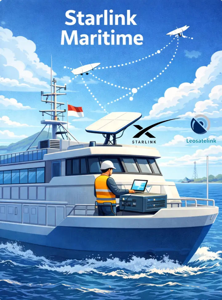 Starlink Maritime - Starlink Kapal Laut Leosatelink