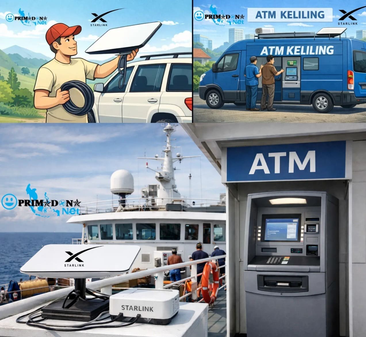 solusi starlink indonesia melalui layanan internet dedicated dan vpn dari primadona net