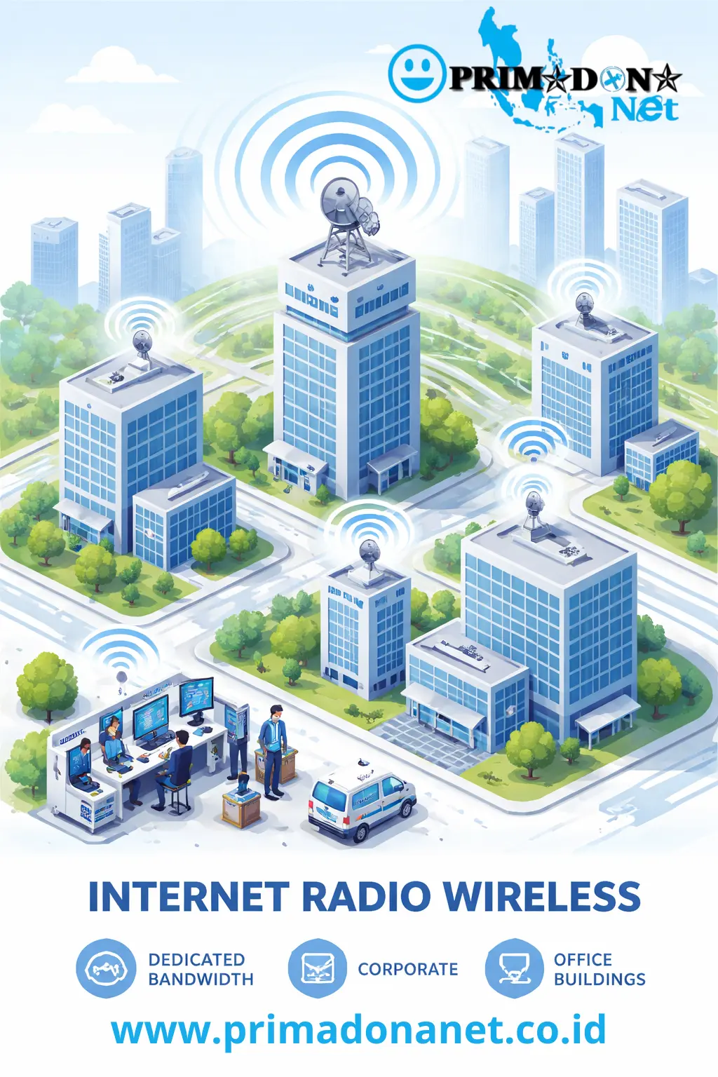 jaringan internet radio link primadona net